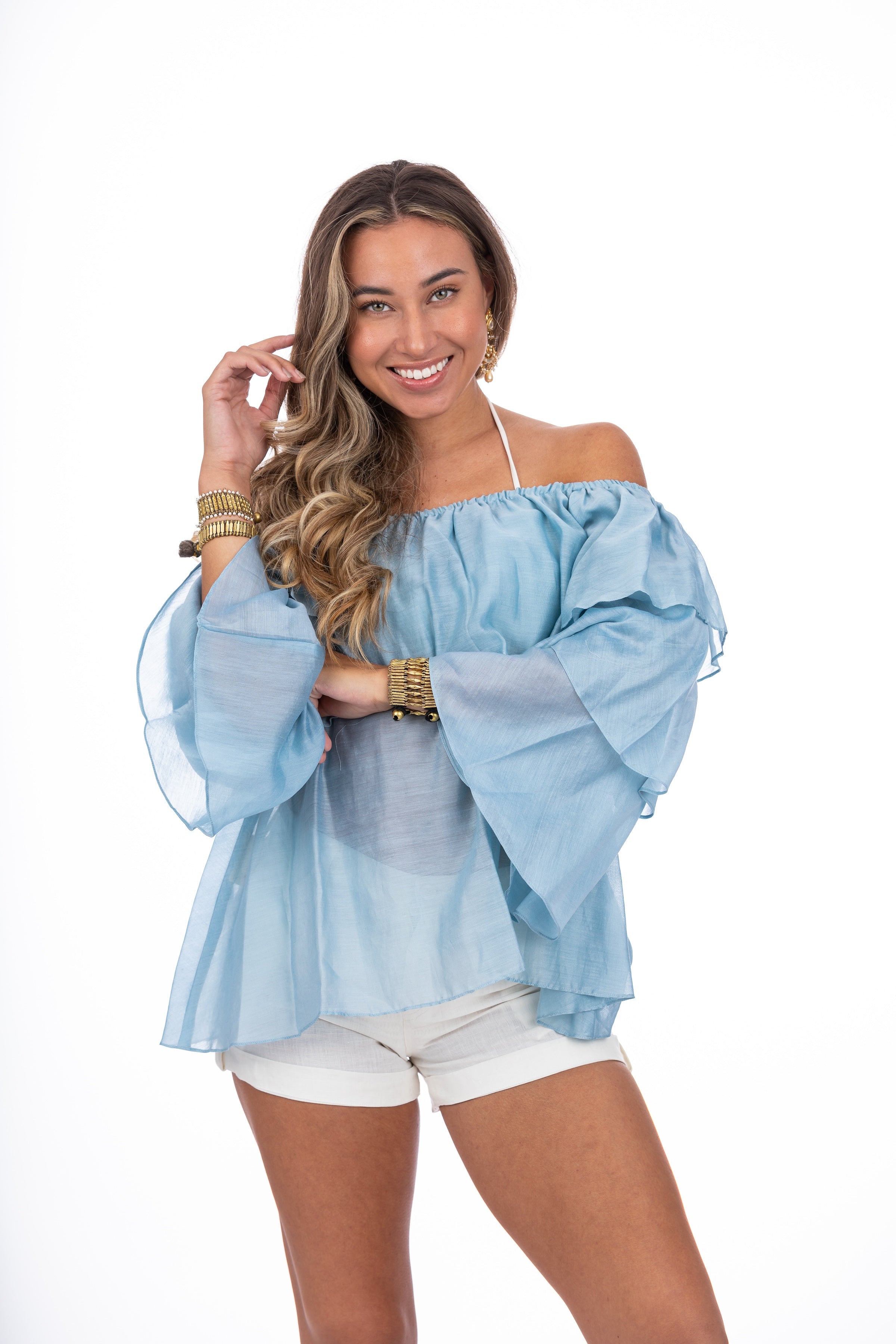Isabella Blue Blouse