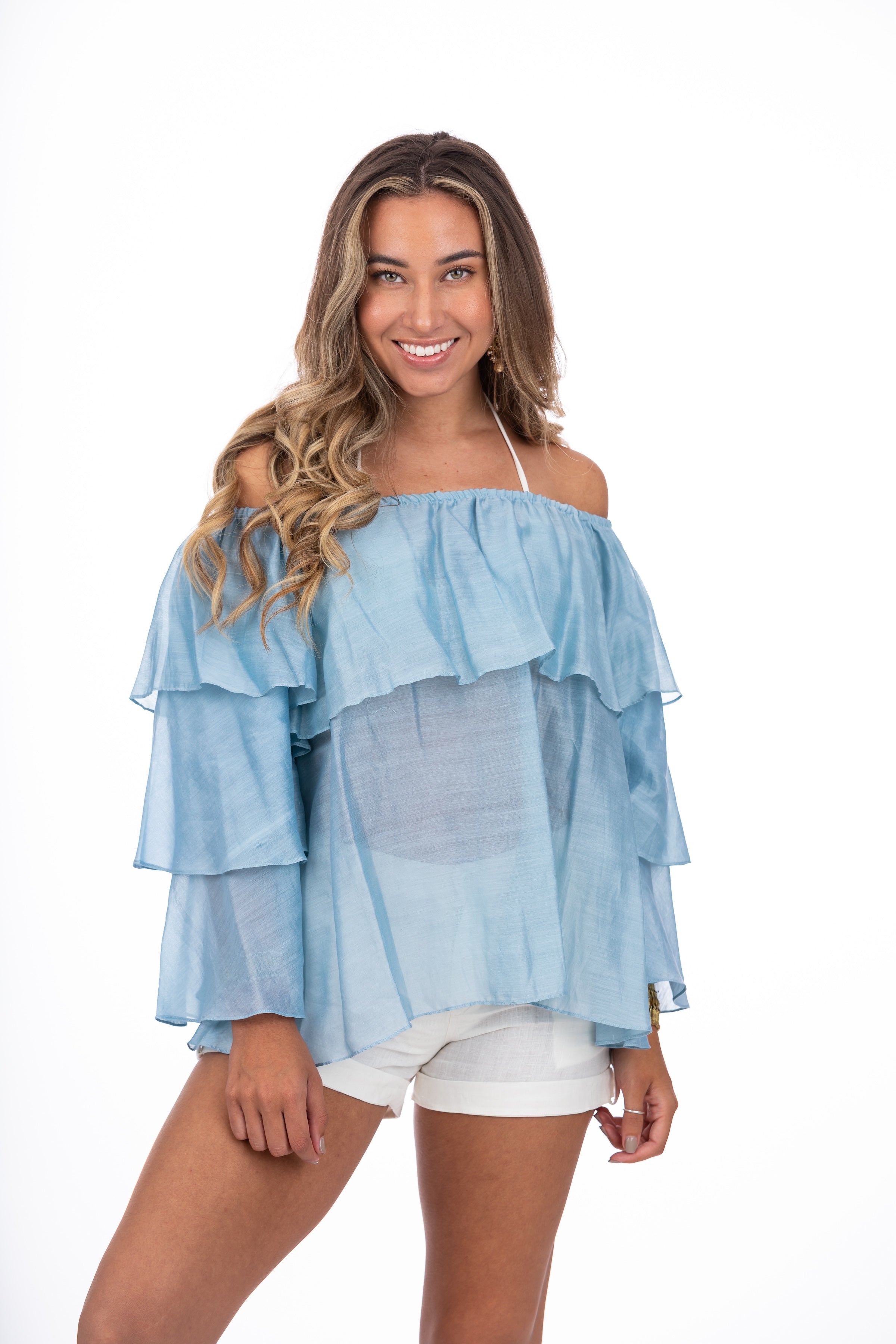 Isabella Blue Blouse