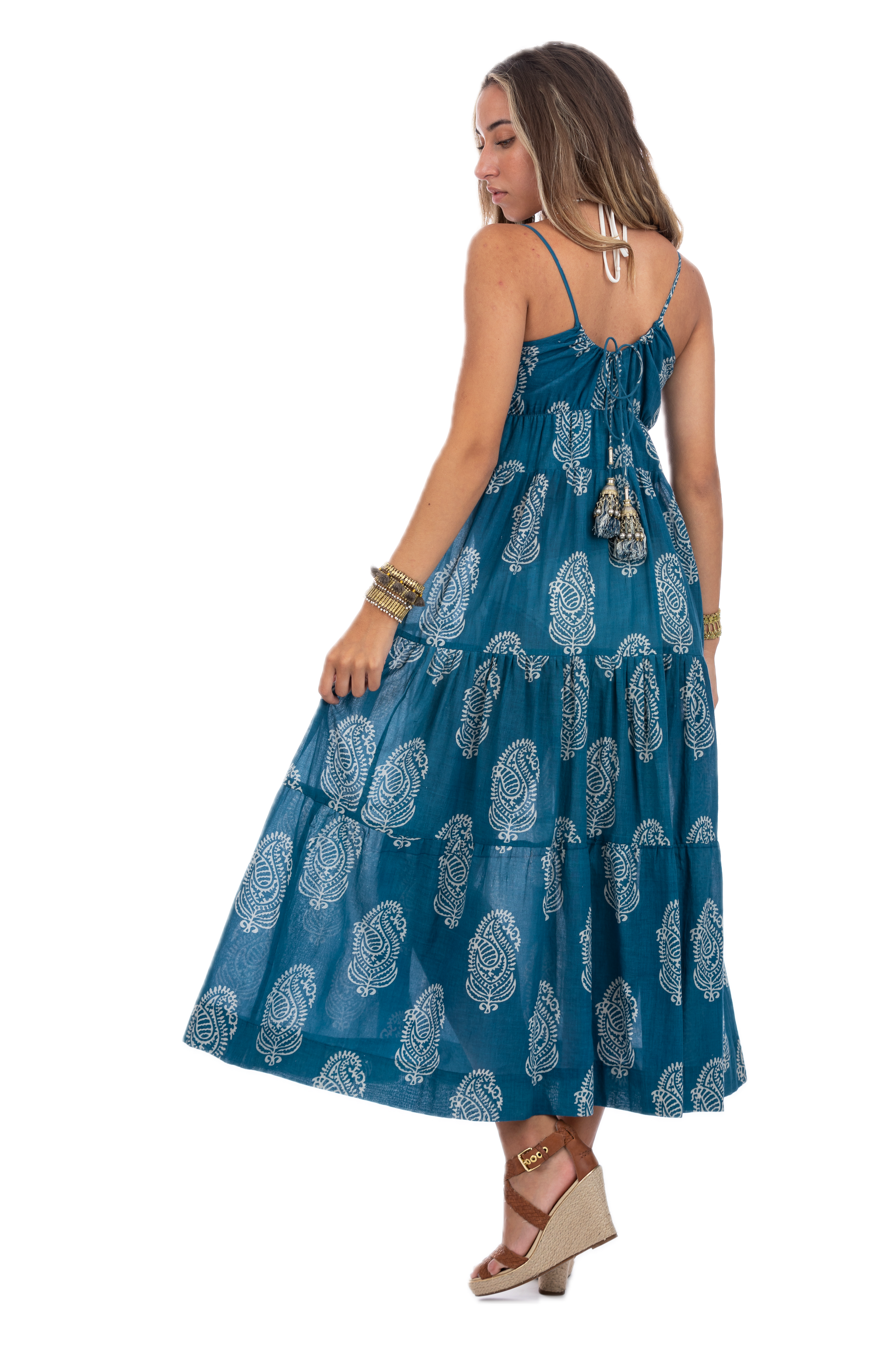 Camilla Kashmir Blue Summer Dress