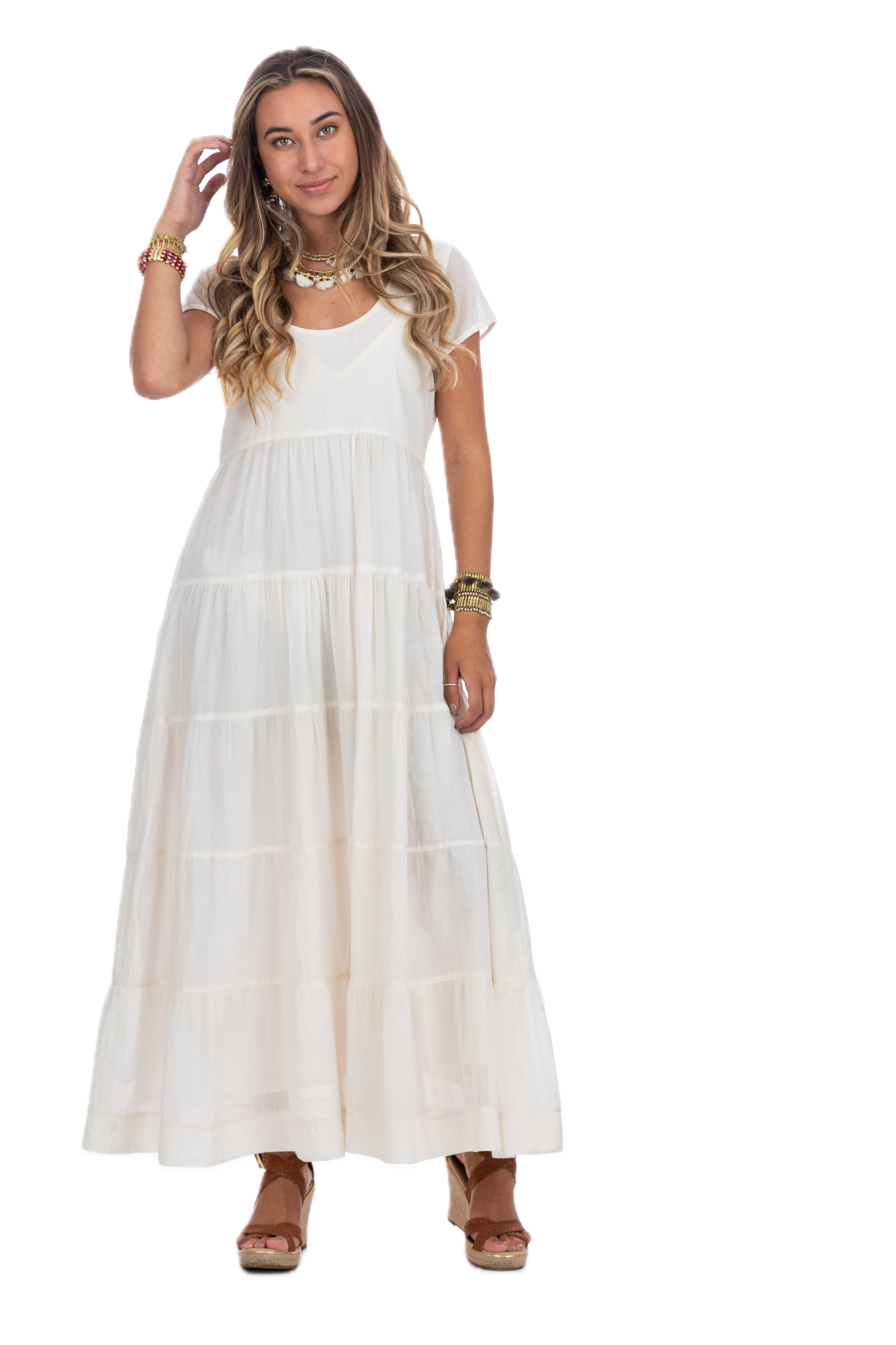 Hanna Shell Cotton Summer Dress