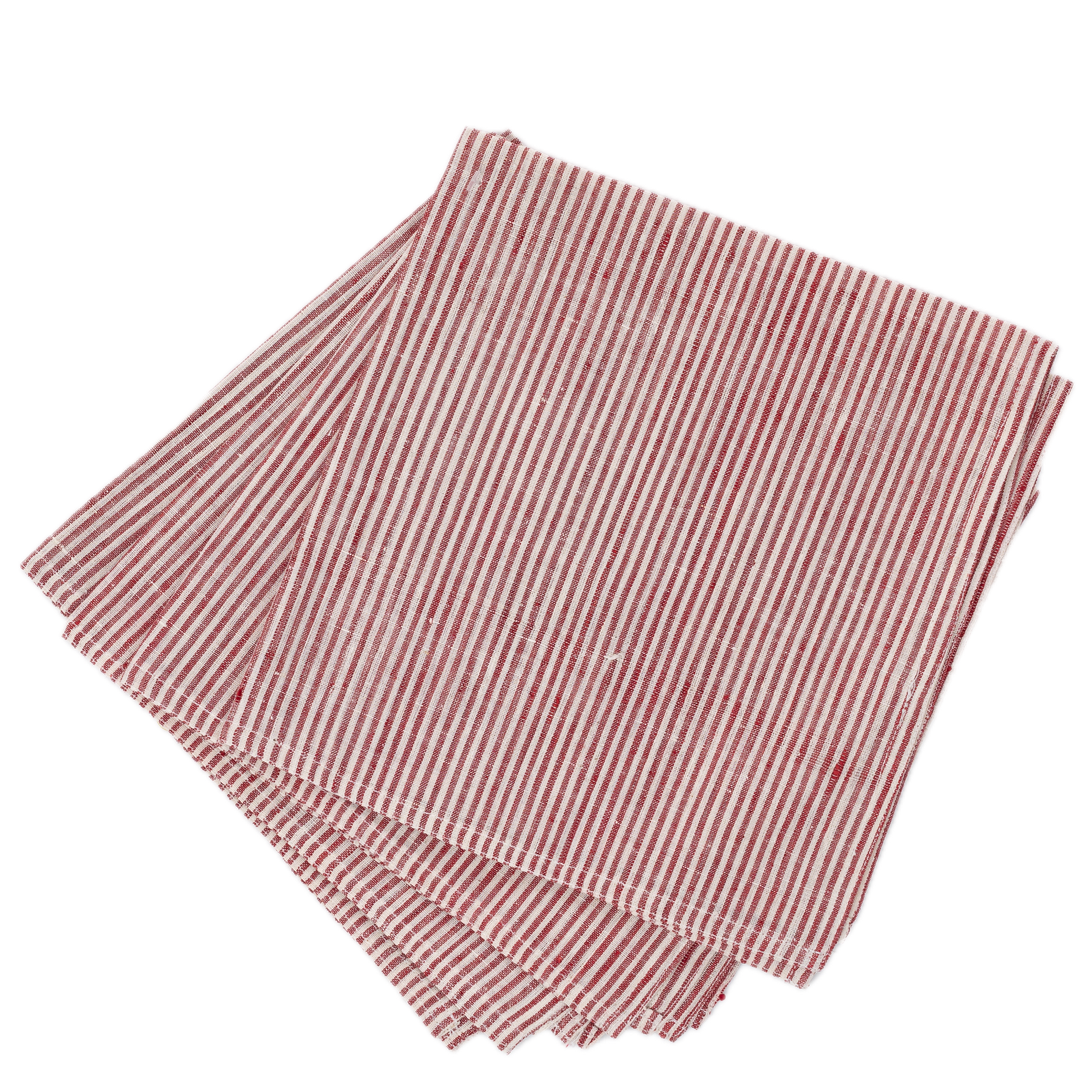 Khadi Red Stripe Napkins