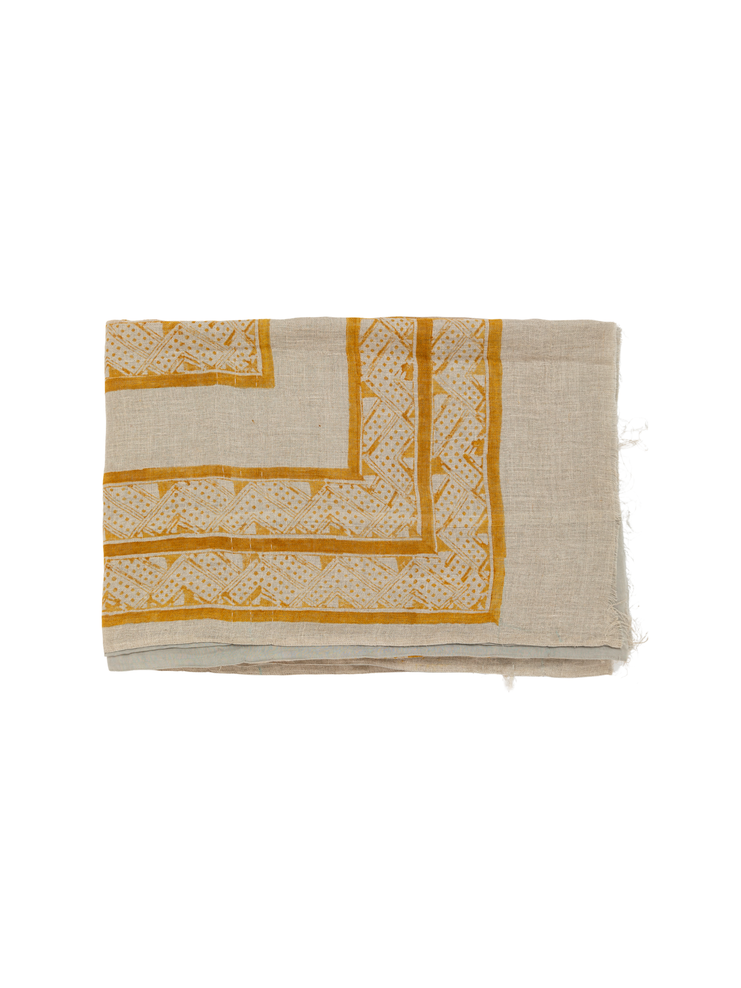 Mancala Ochre Sheer Linen Throw