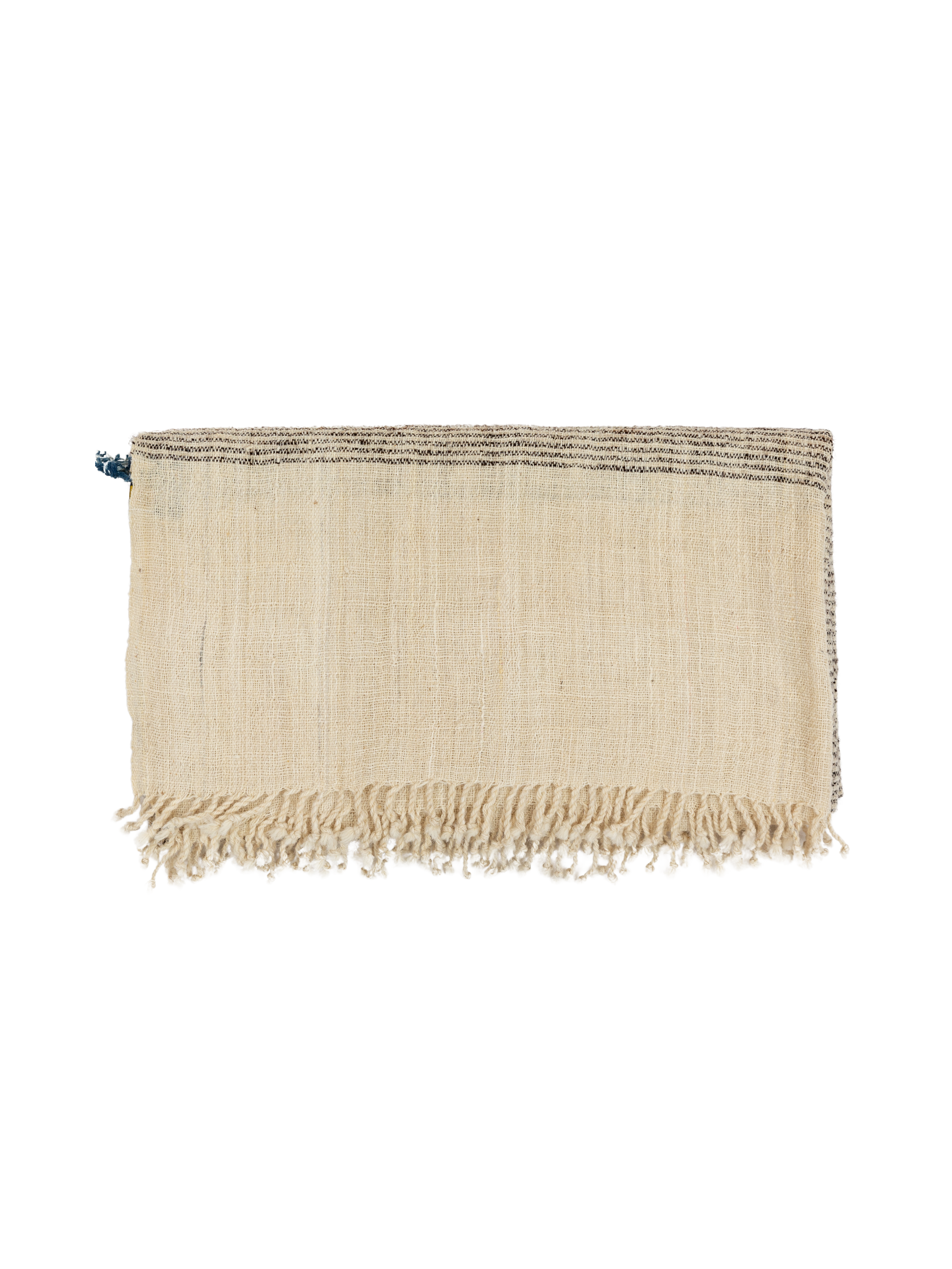 Kutch Shell and Cinnamon Stripe Wool Throw