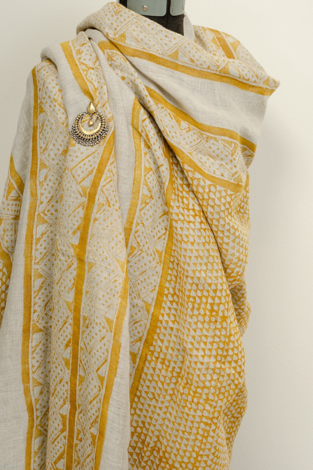 Mancala Ochre Sheer Linen Throw