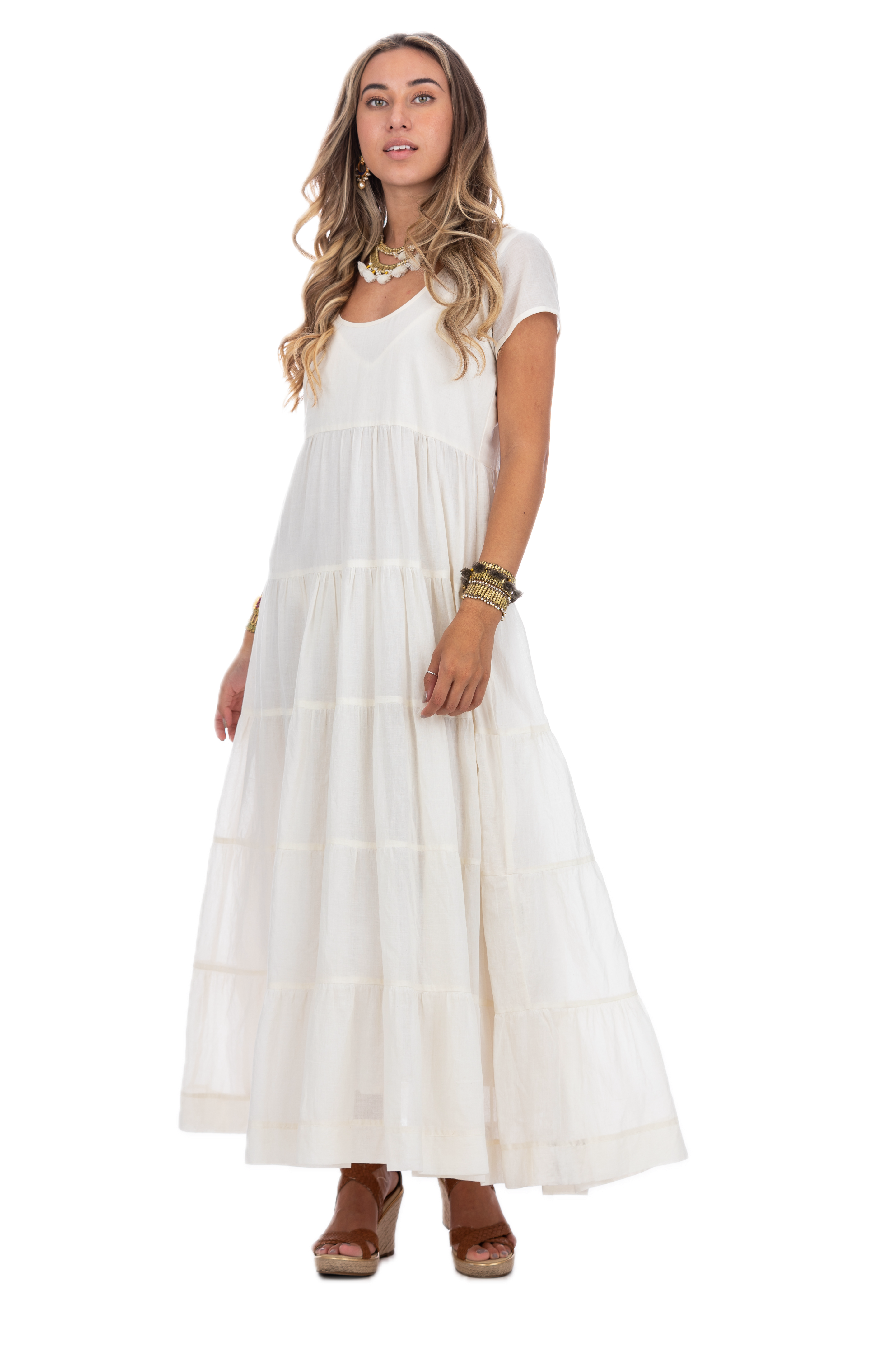Hanna Shell Cotton Summer Dress