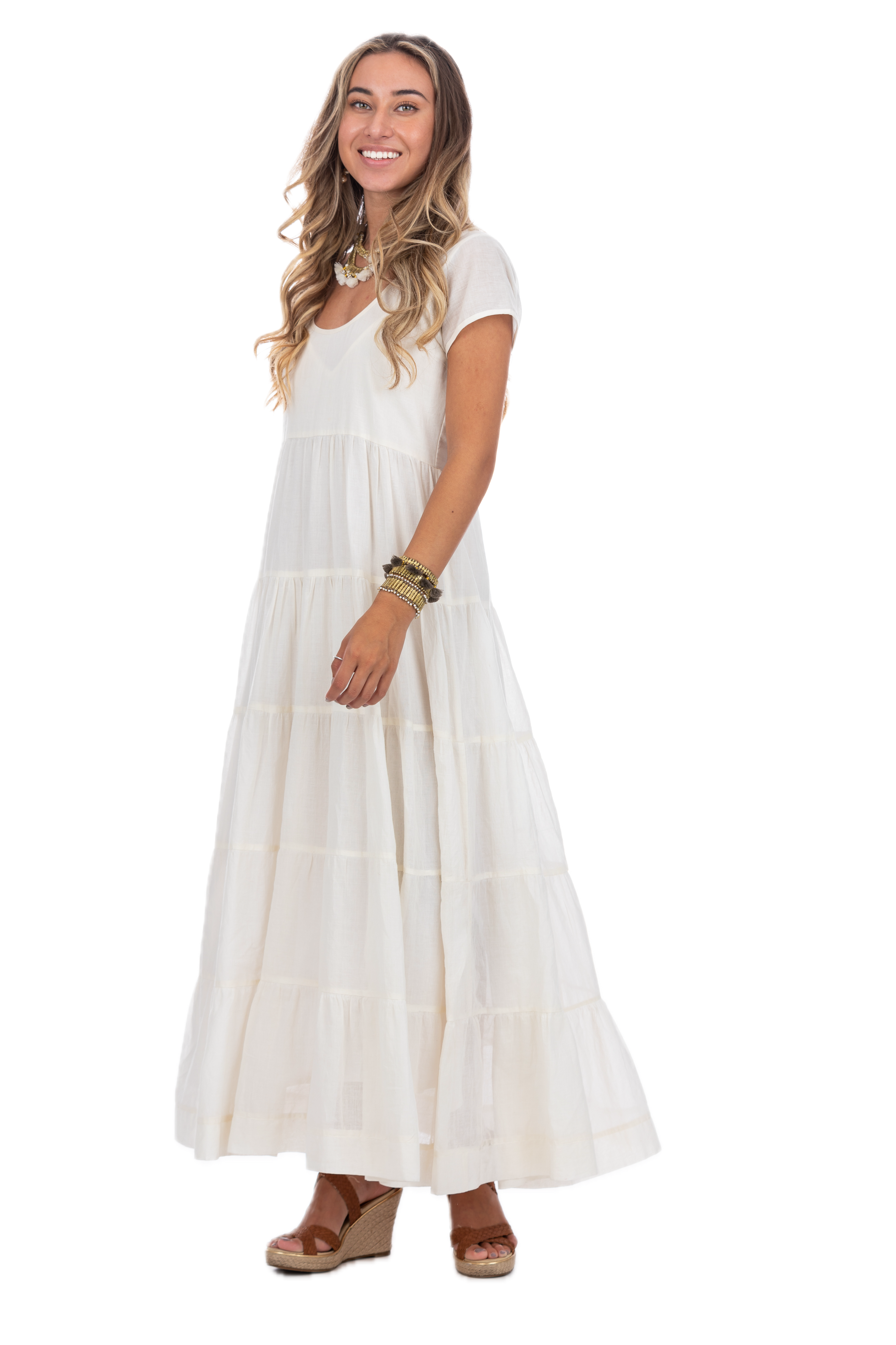 Hanna Shell Cotton Summer Dress
