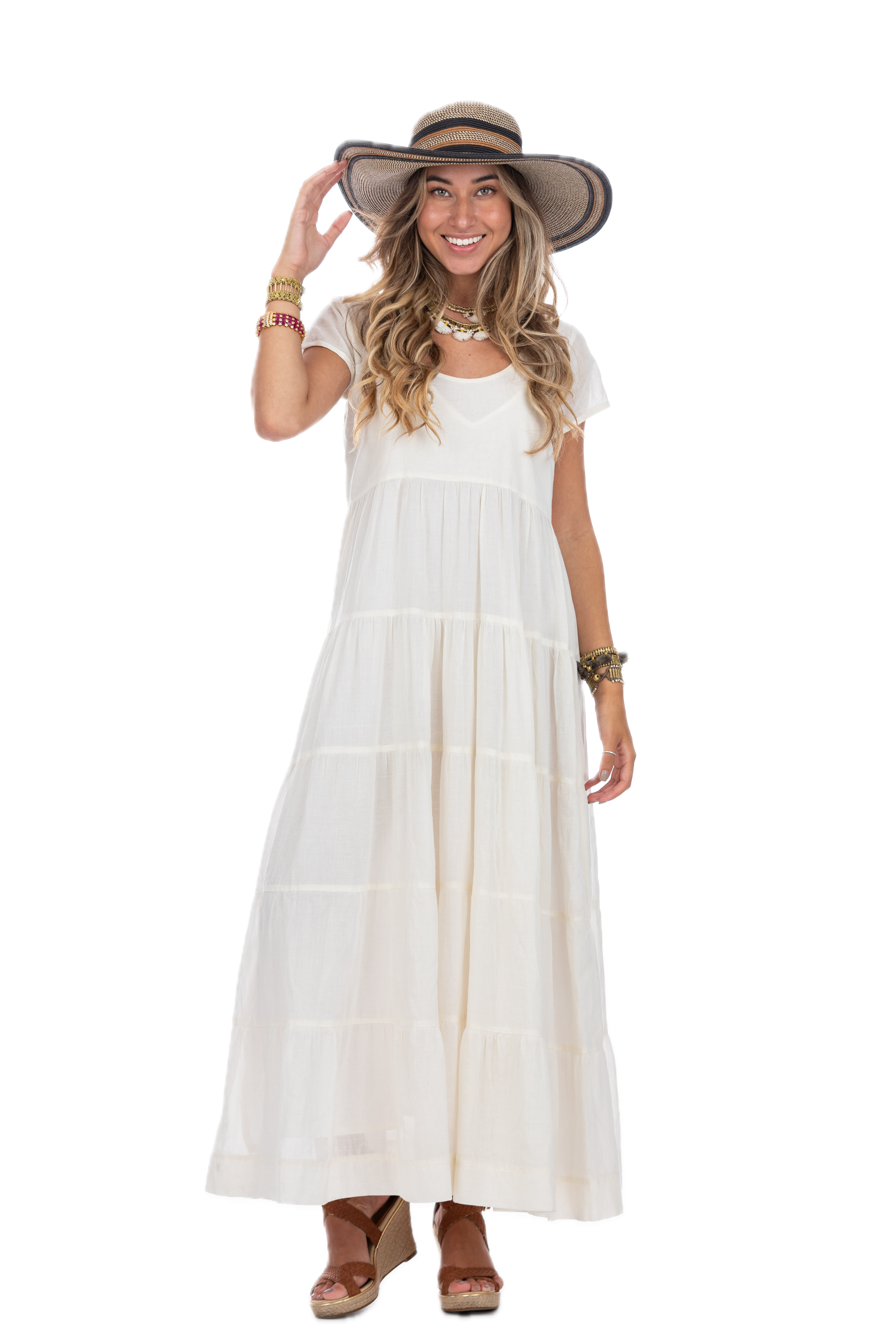 Hanna Shell Cotton Summer Dress