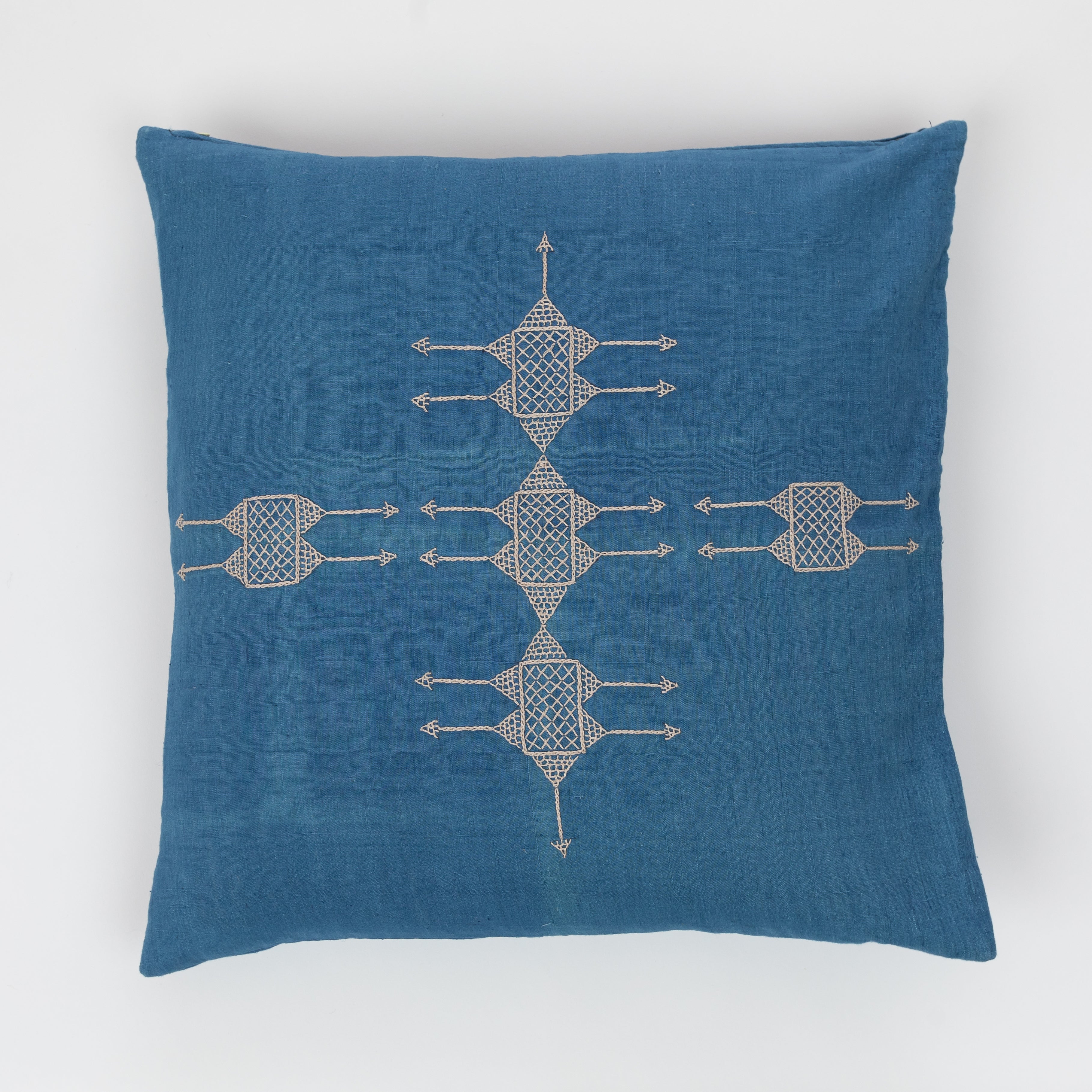 Rufia Indigo Pillow