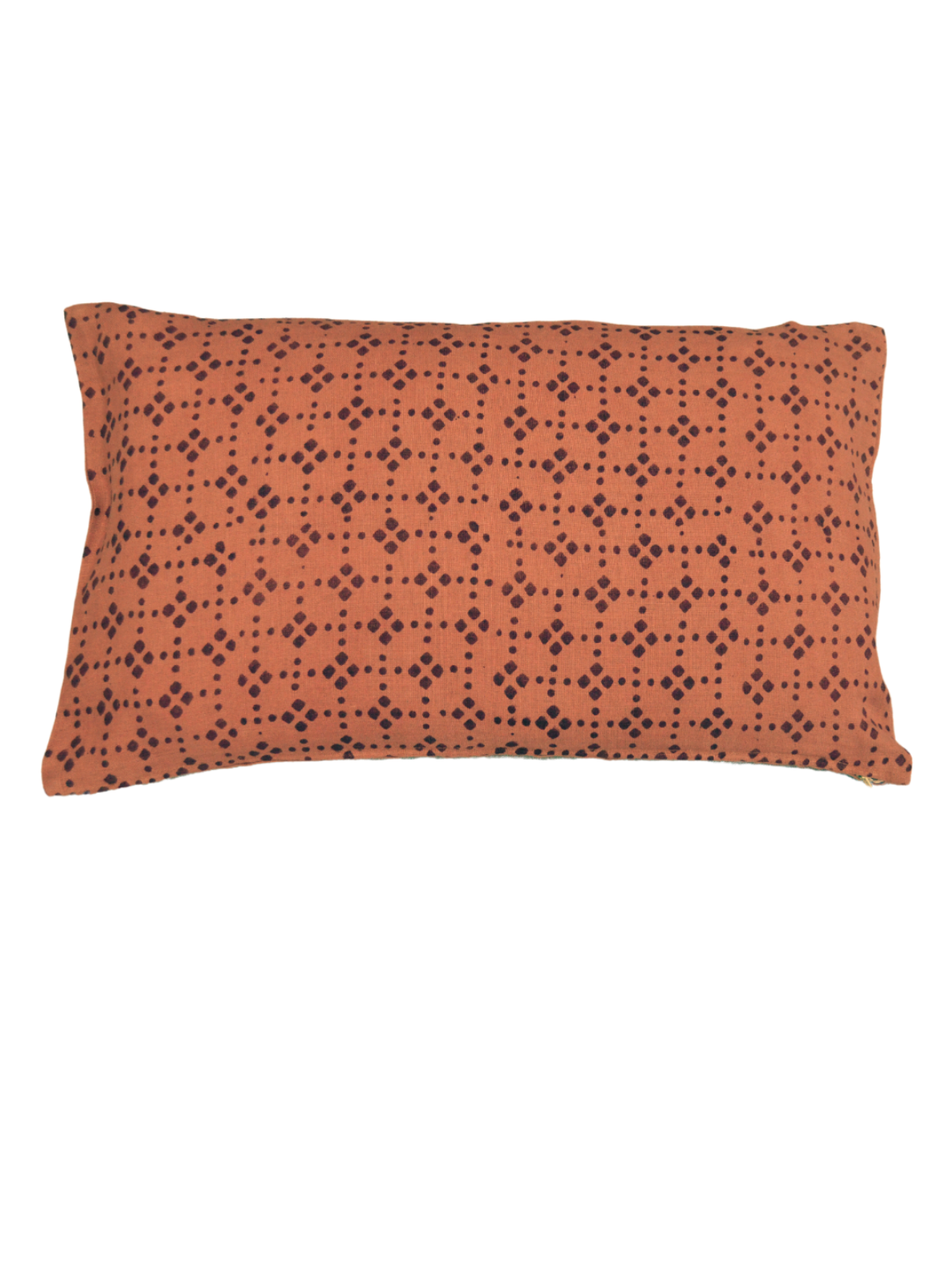 Anjali Dots Cinnamon/Brown Petit Lumbar Pillow Cover