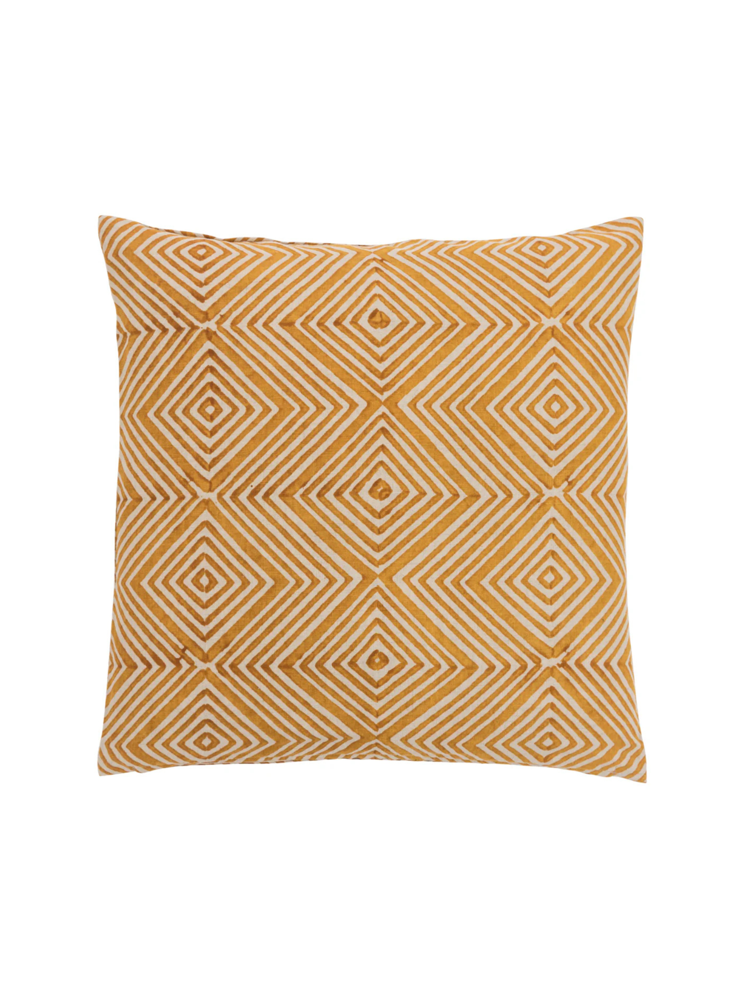 Ashante Ocher Decorative Pillow