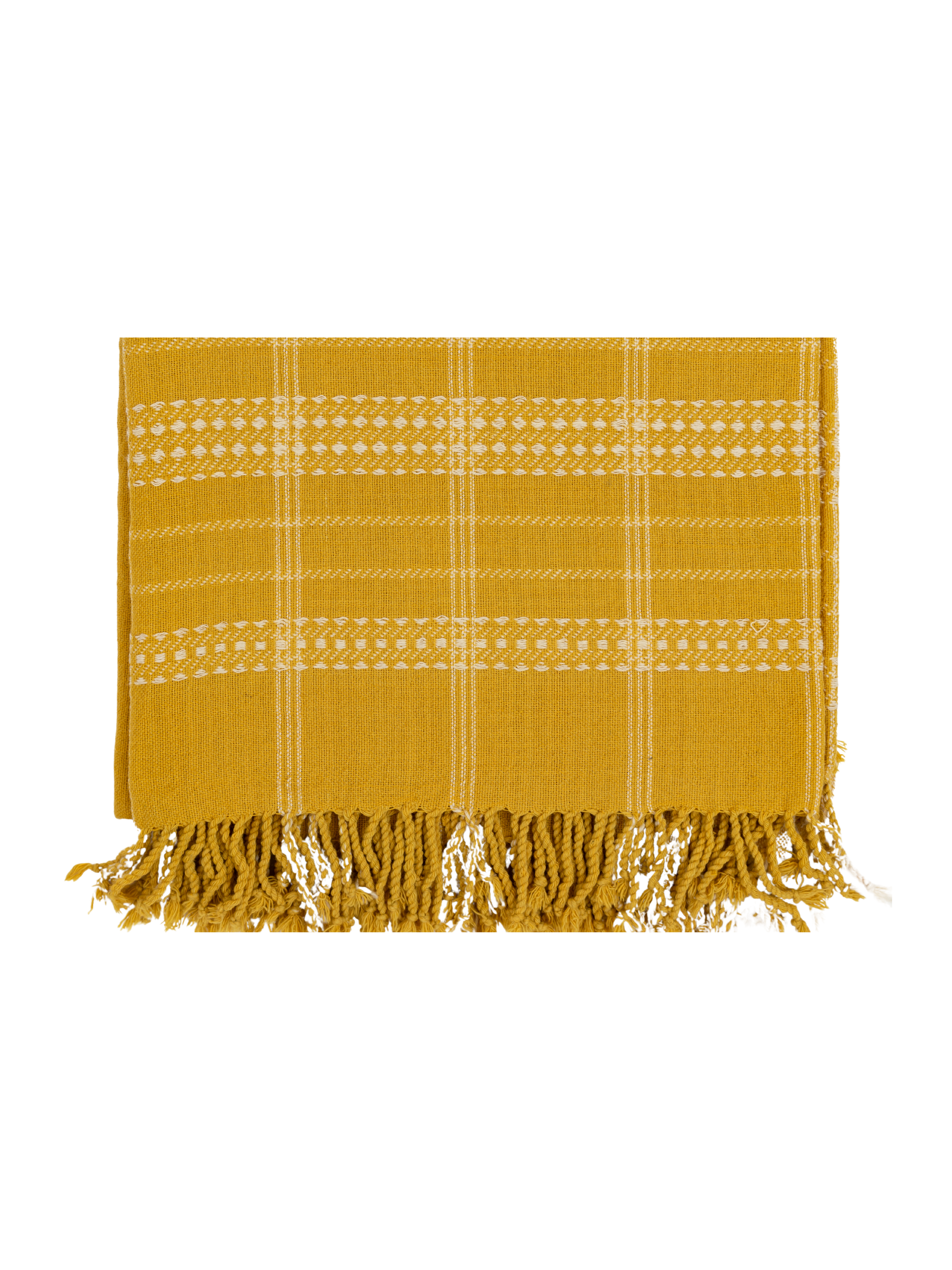 BK Tuscany Yellow Handwoven Bedspread