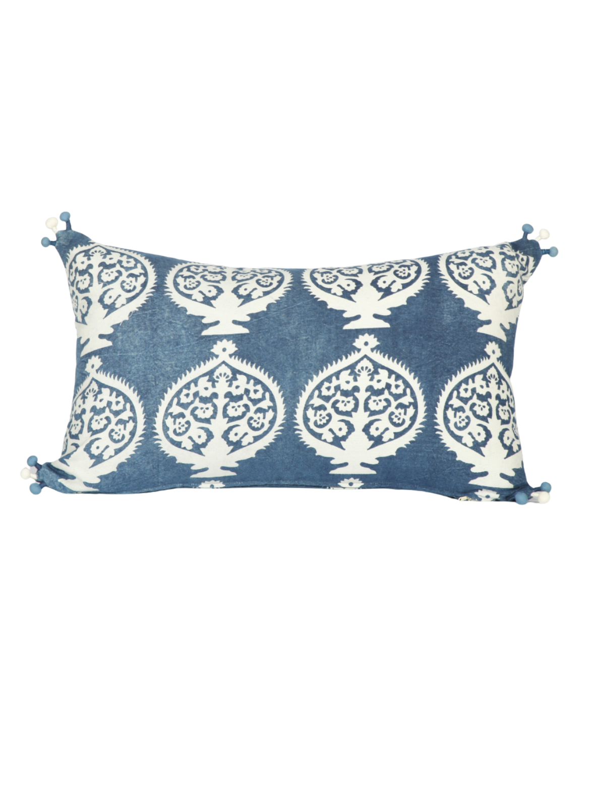 Bukhara Grande Indigo Petit Lumbar Pillow