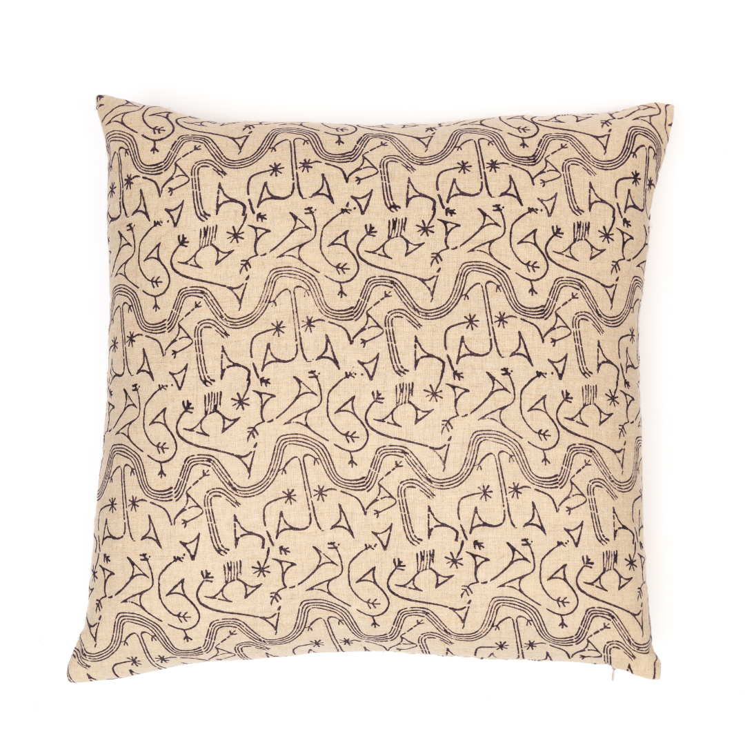 Cameroon Charcoal Decorative Pillow Cover