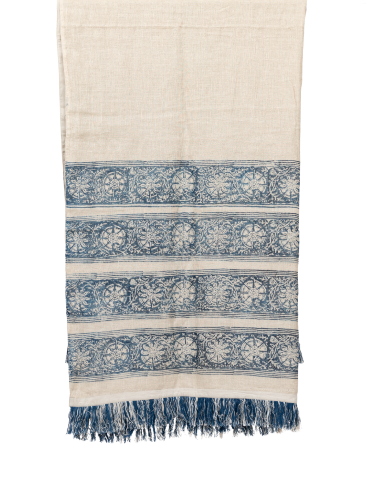 Coromandel Indigo Sheer Linen Throw