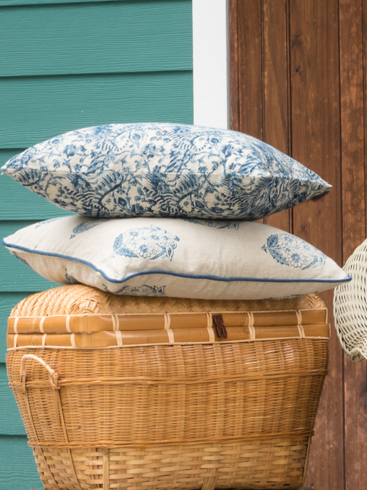 Crane Indigo Pillow Cover