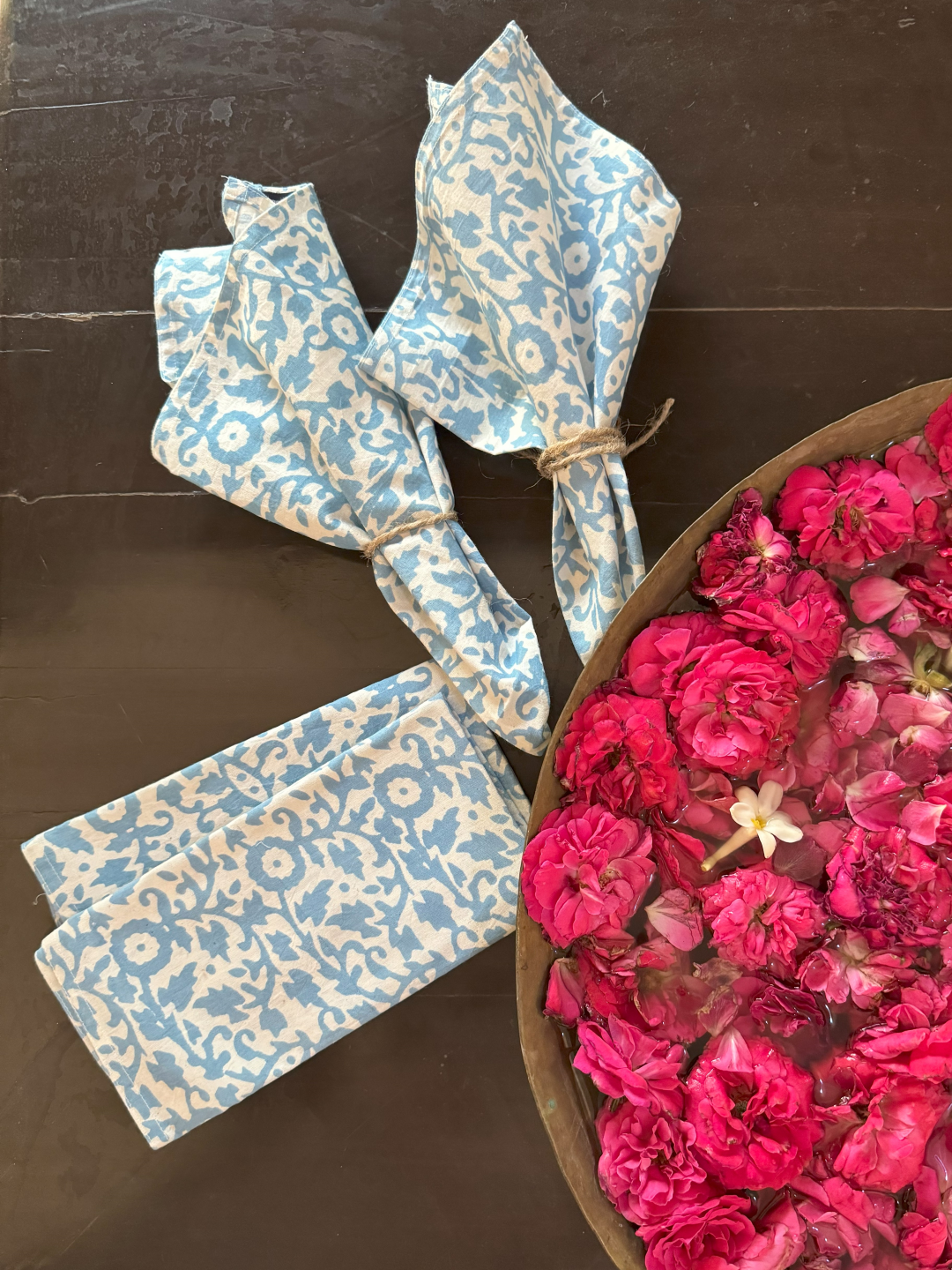 Daisy Cornflower Blue Napkin Set