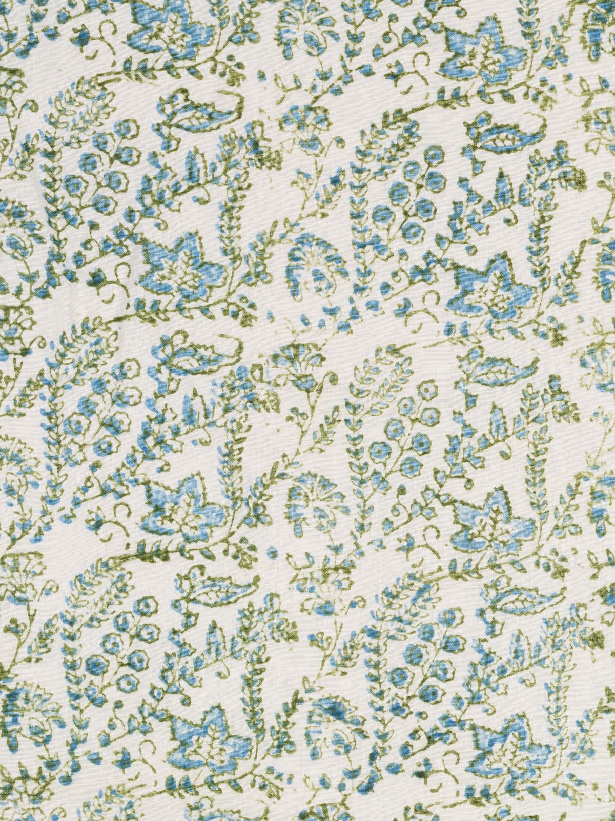 Fleur Cornflower Blue/Moss Green