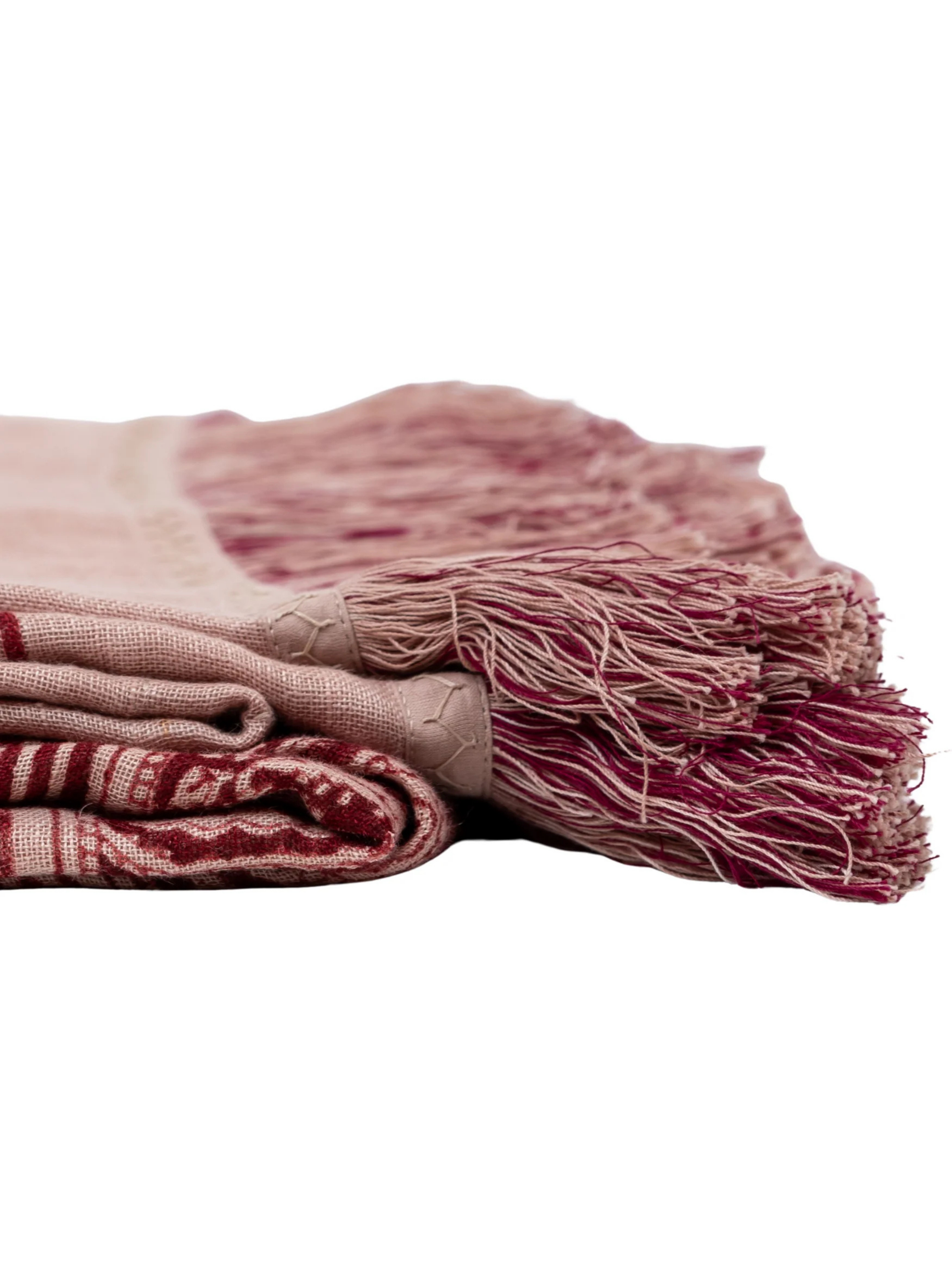 Istanbul Plum Blush Sheer Linen Throw