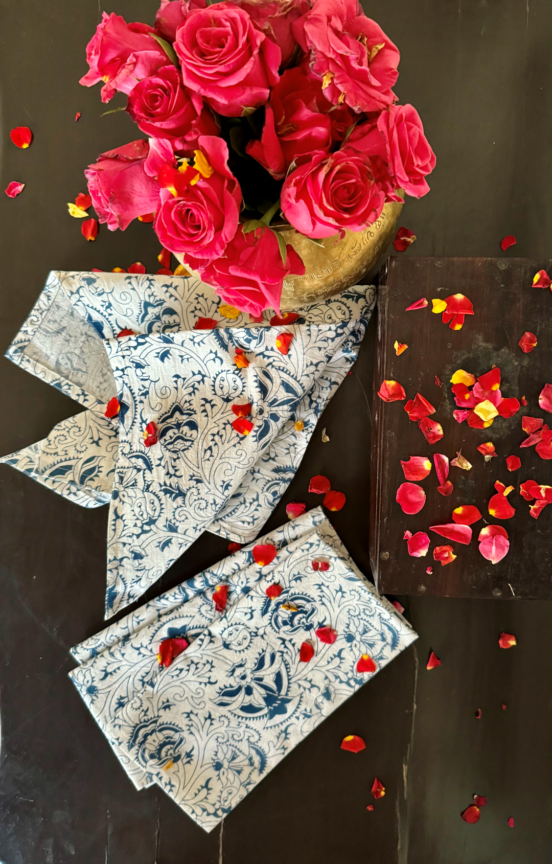 Jardin Navy Blue Napkin Set