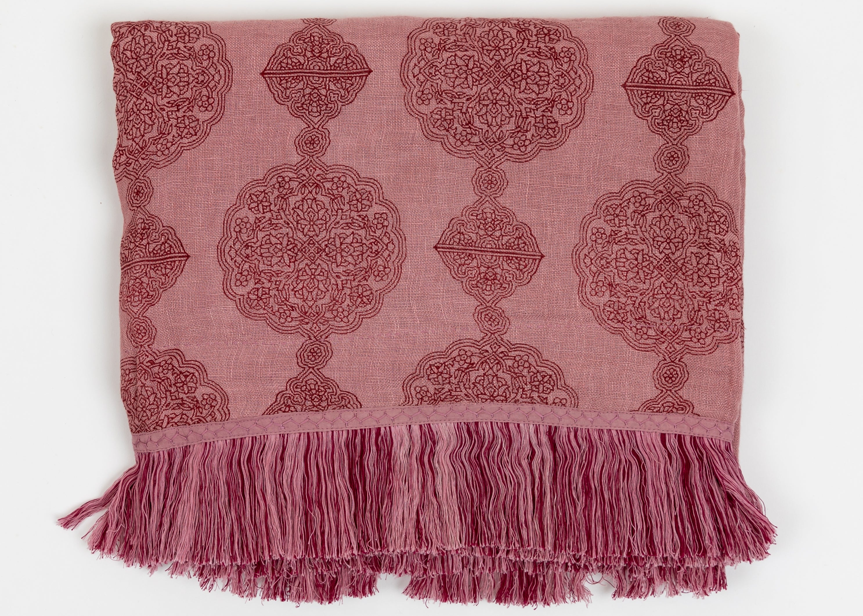 Manali Medallion Sheer Linen Throw