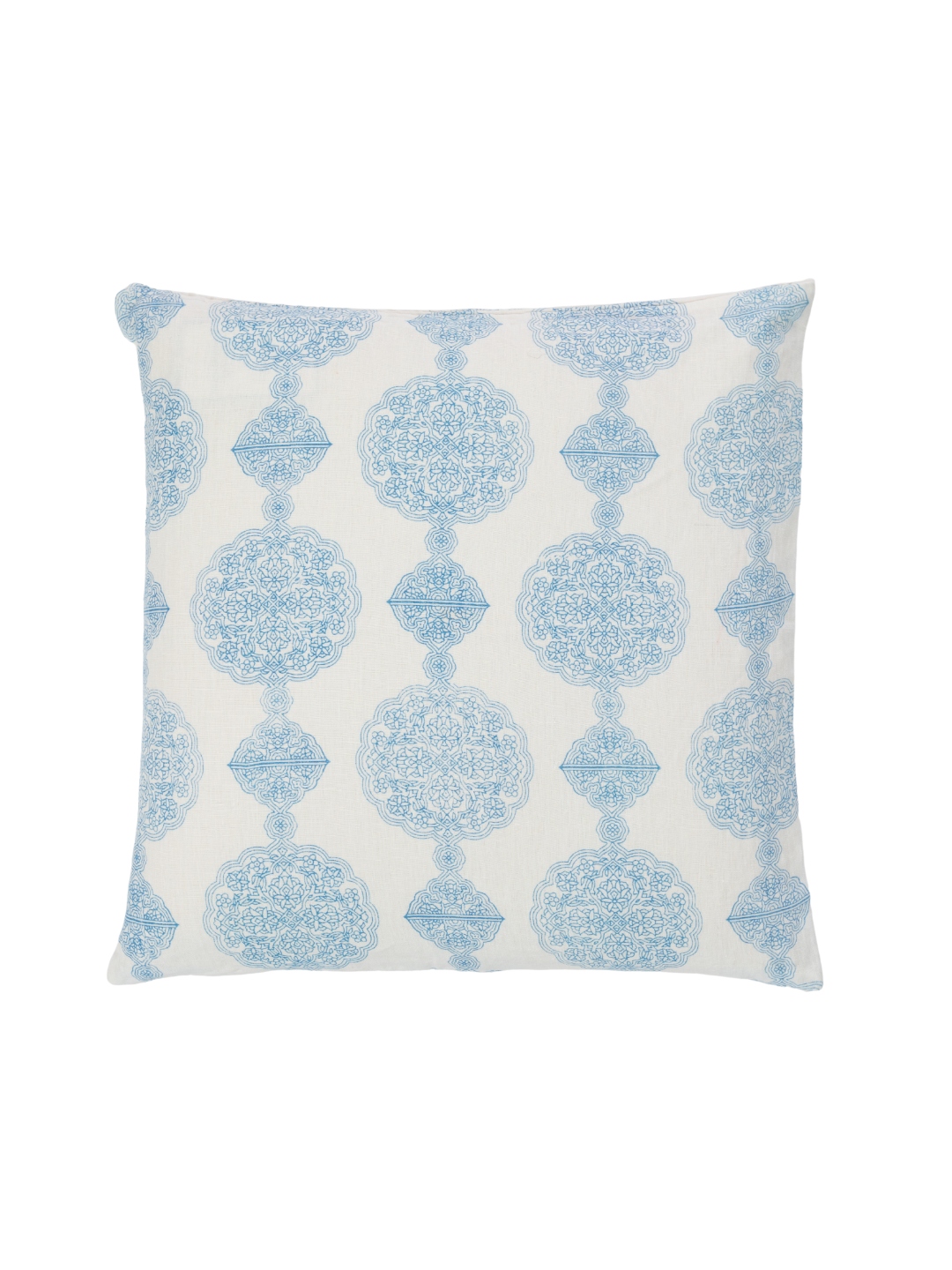 Manali Medallion Cornflower Blue Decorative Pillow Cover