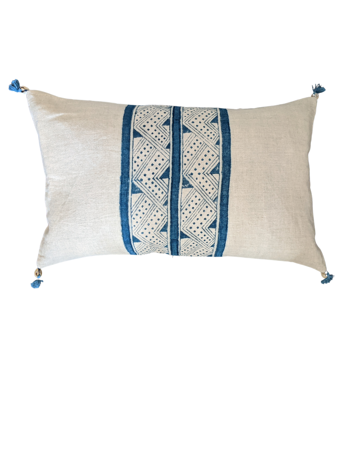 Mancala Indigo Petit Lumbar Pillow Cover, Limited Edition