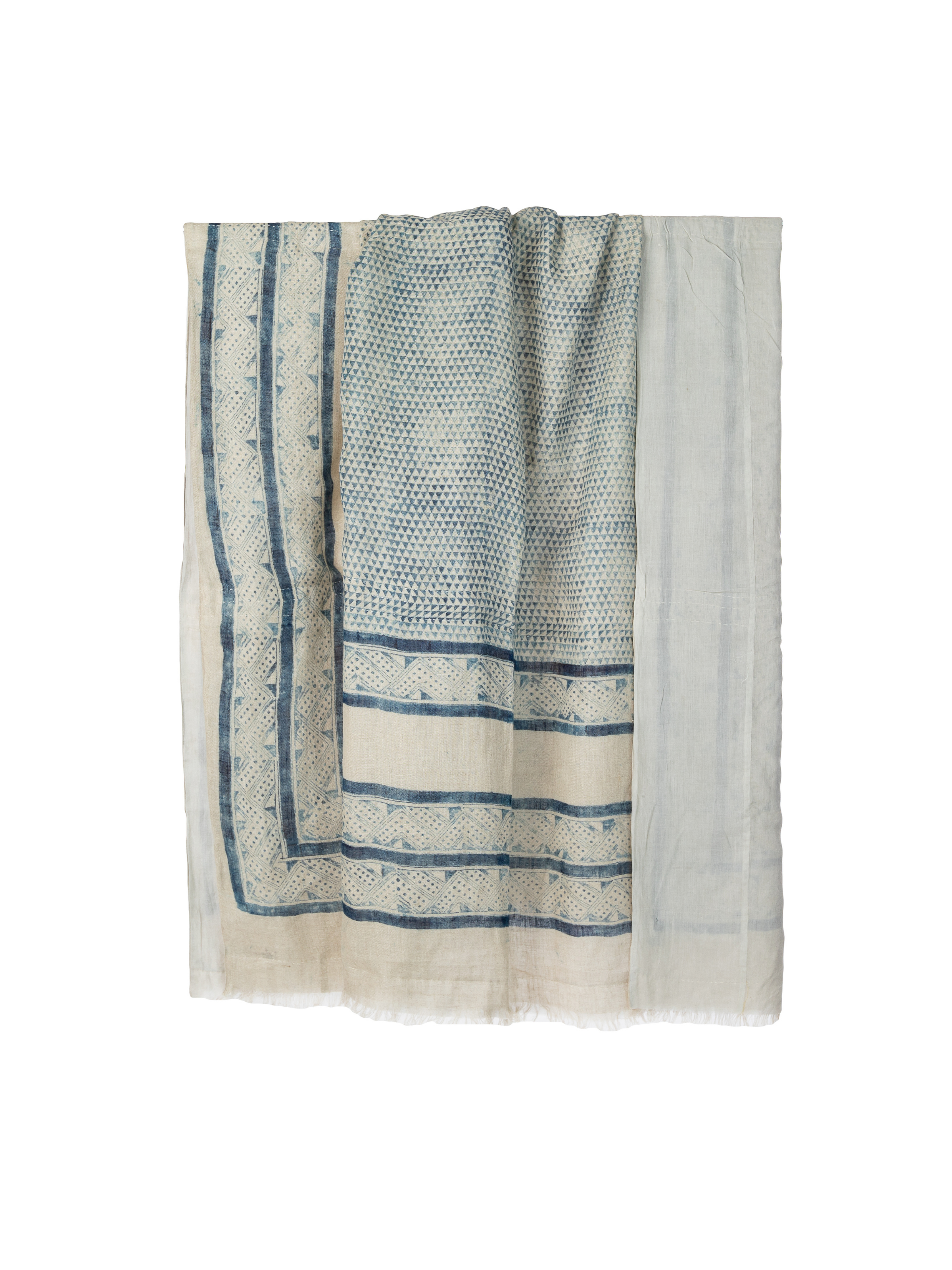 Mancala Indigo Sheer Linen Throw