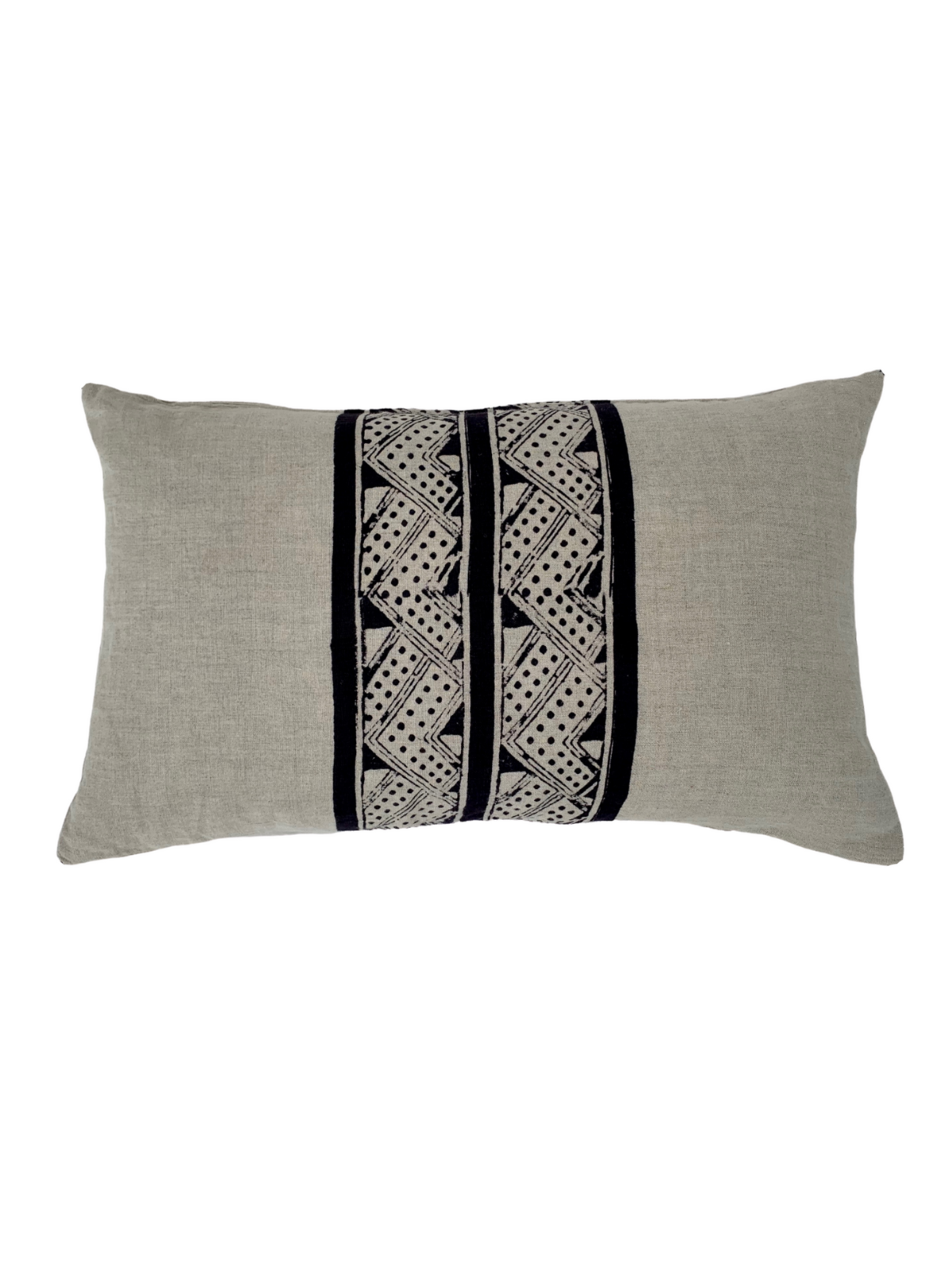 Mancala Charcoal Petit Lumbar Pillow Cover