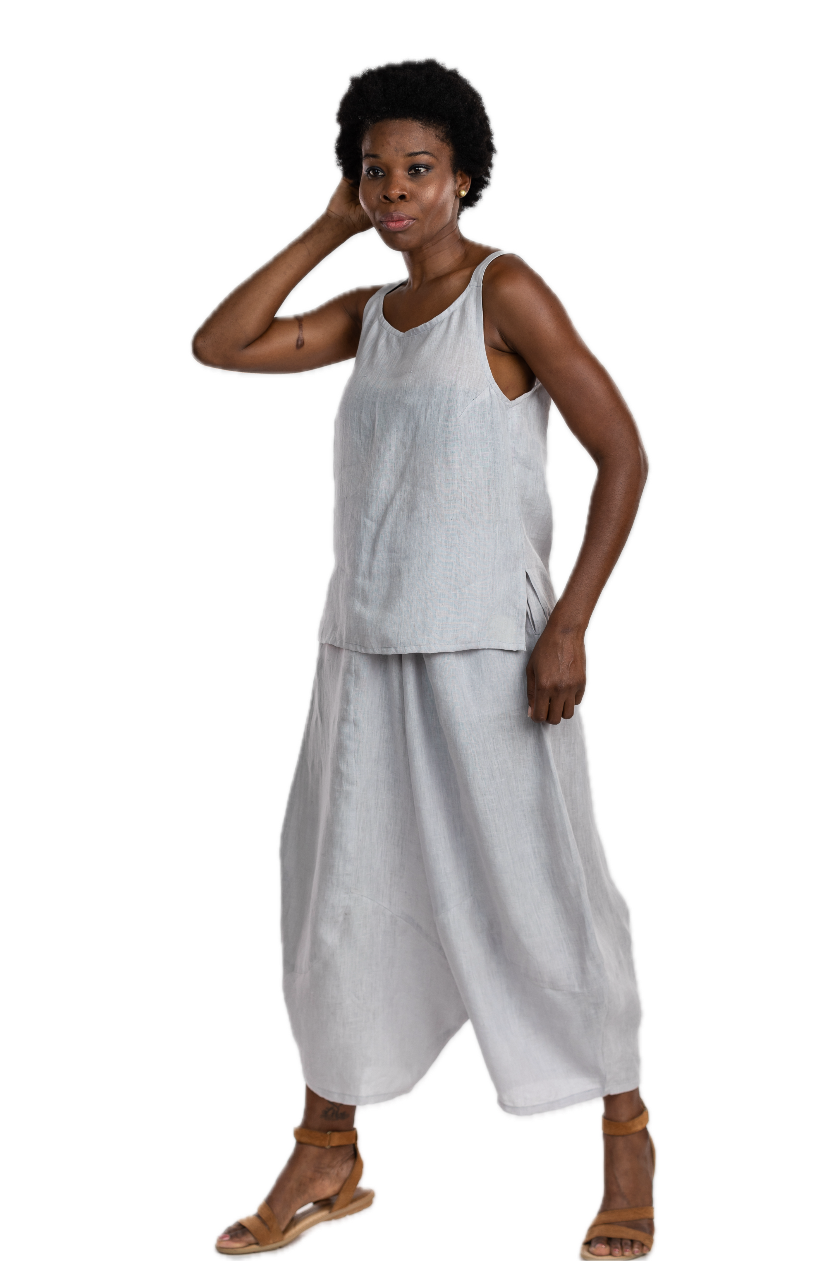 Pondicherry Slate Linen Set