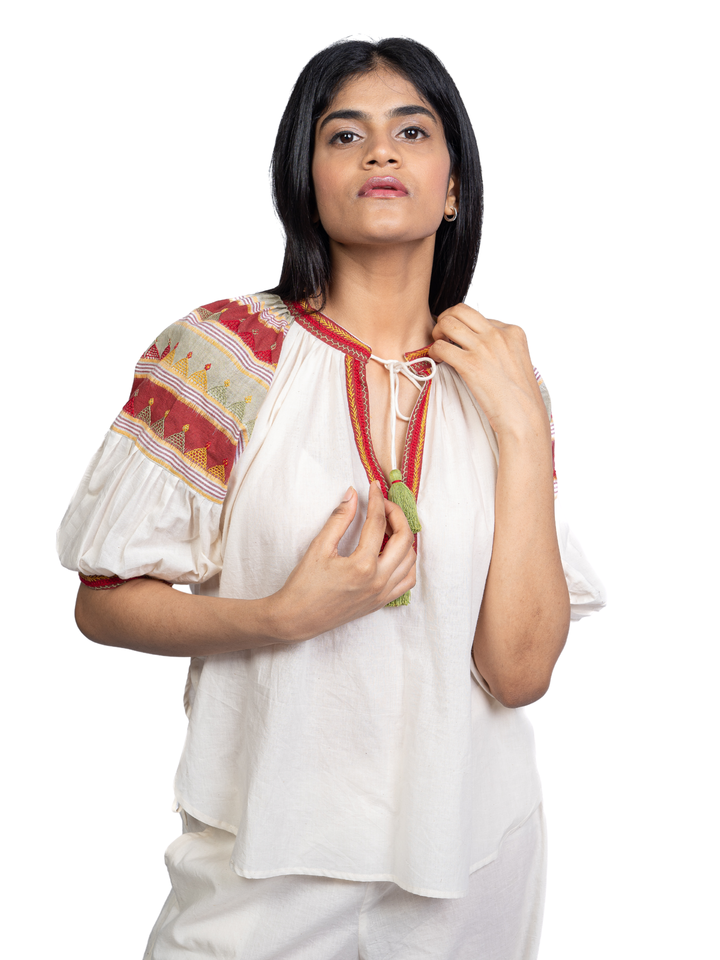 Salma Blouse with Ikat