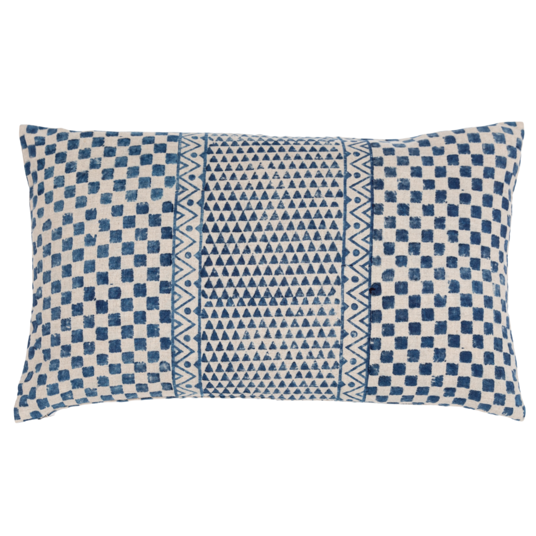 Samburu Indigo Lumbar Pillow Cover