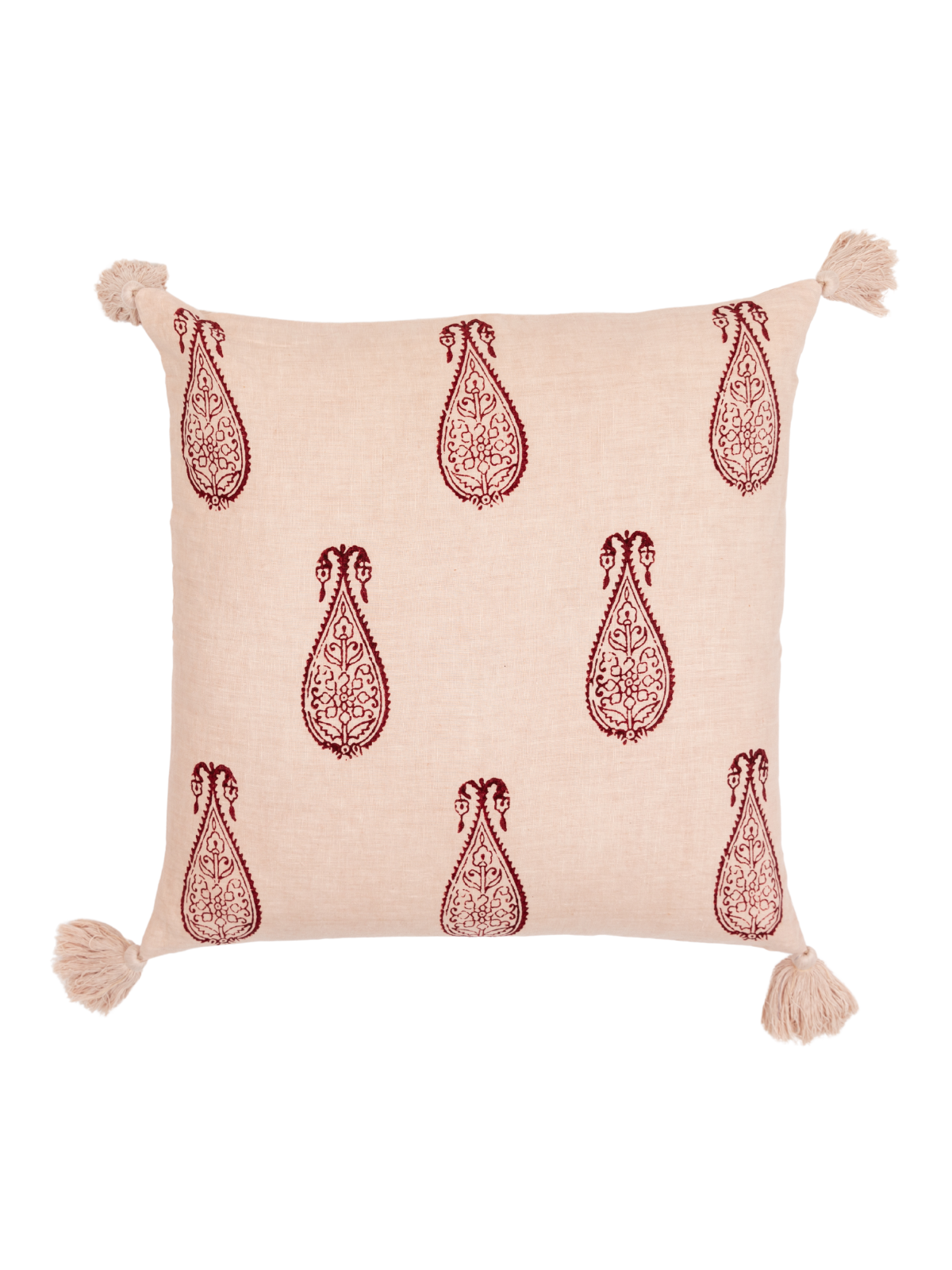 Samodh Plum Decorative Pillow Cover with Tassels