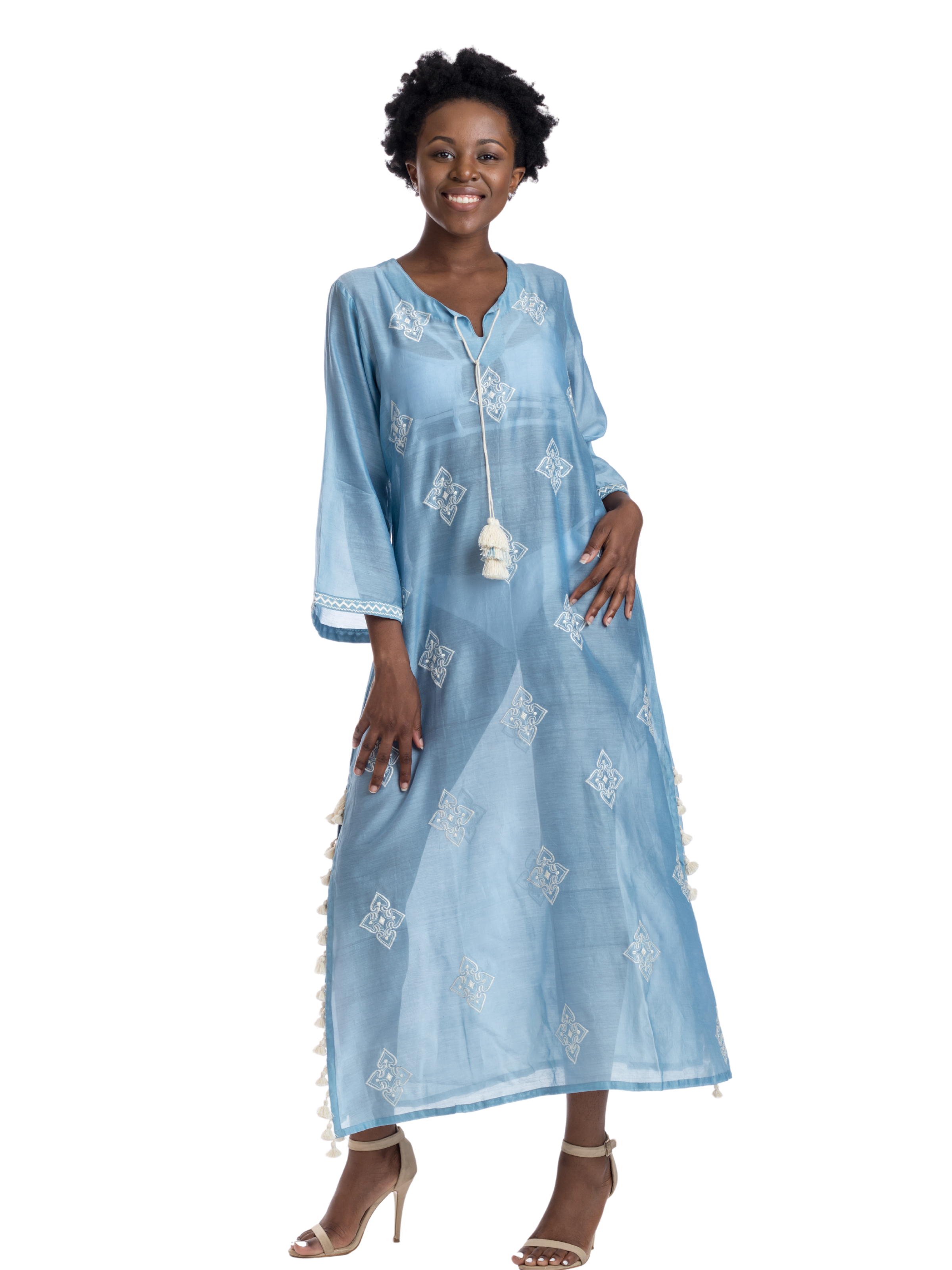 Shinto Blue Kaftan