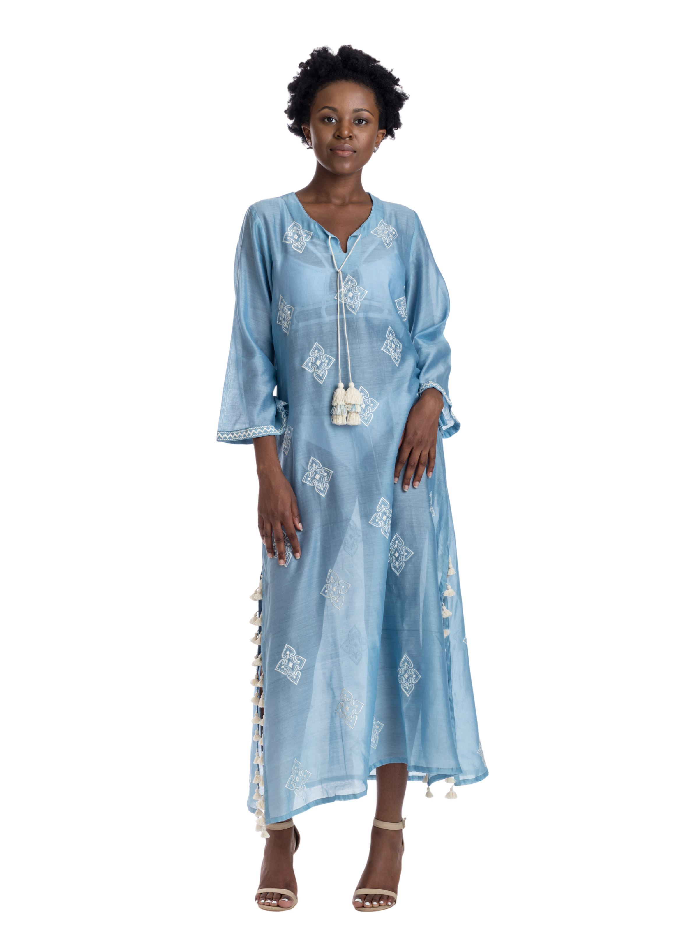 Shinto Blue Kaftan