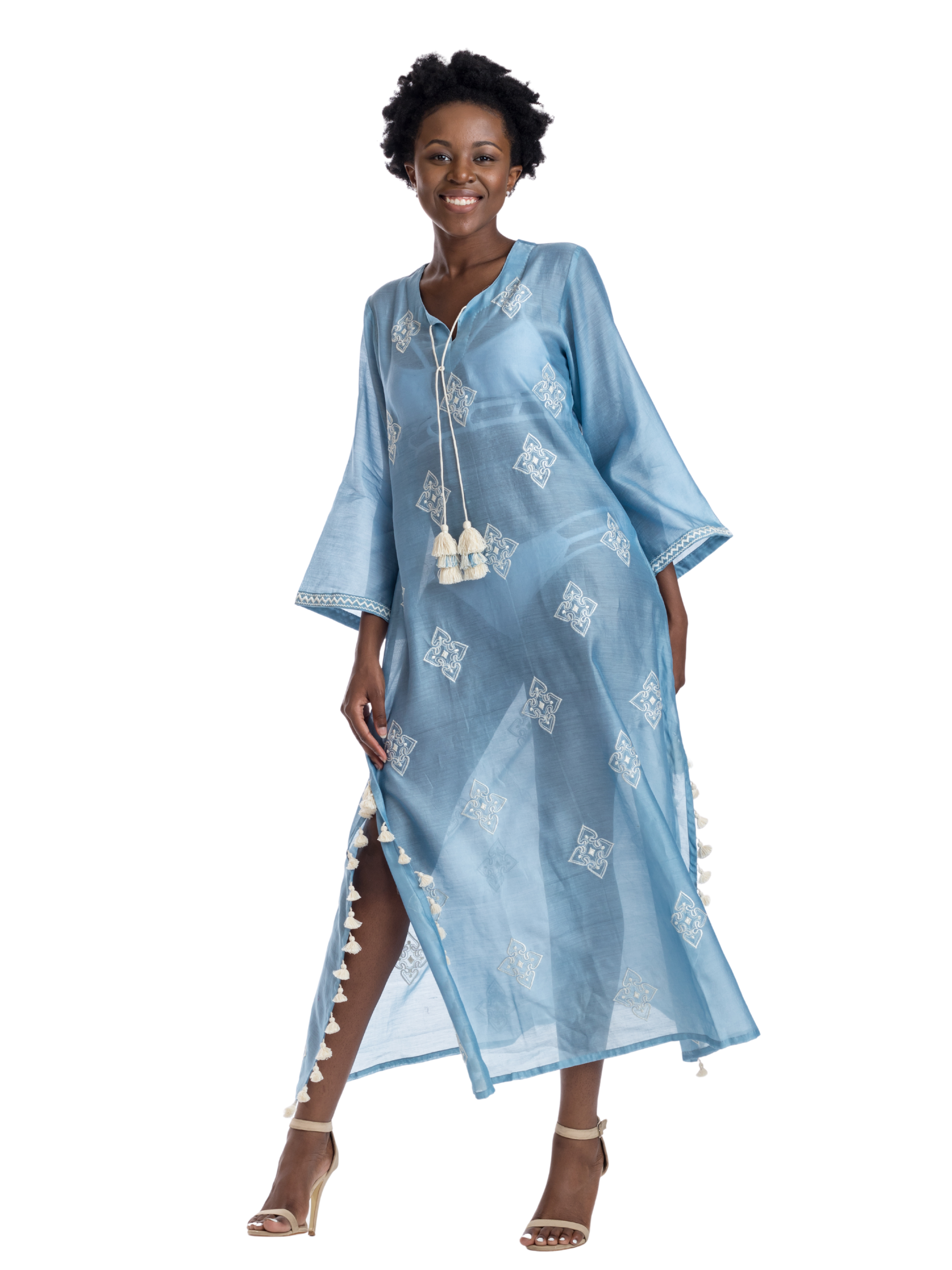 Shinto Blue Kaftan