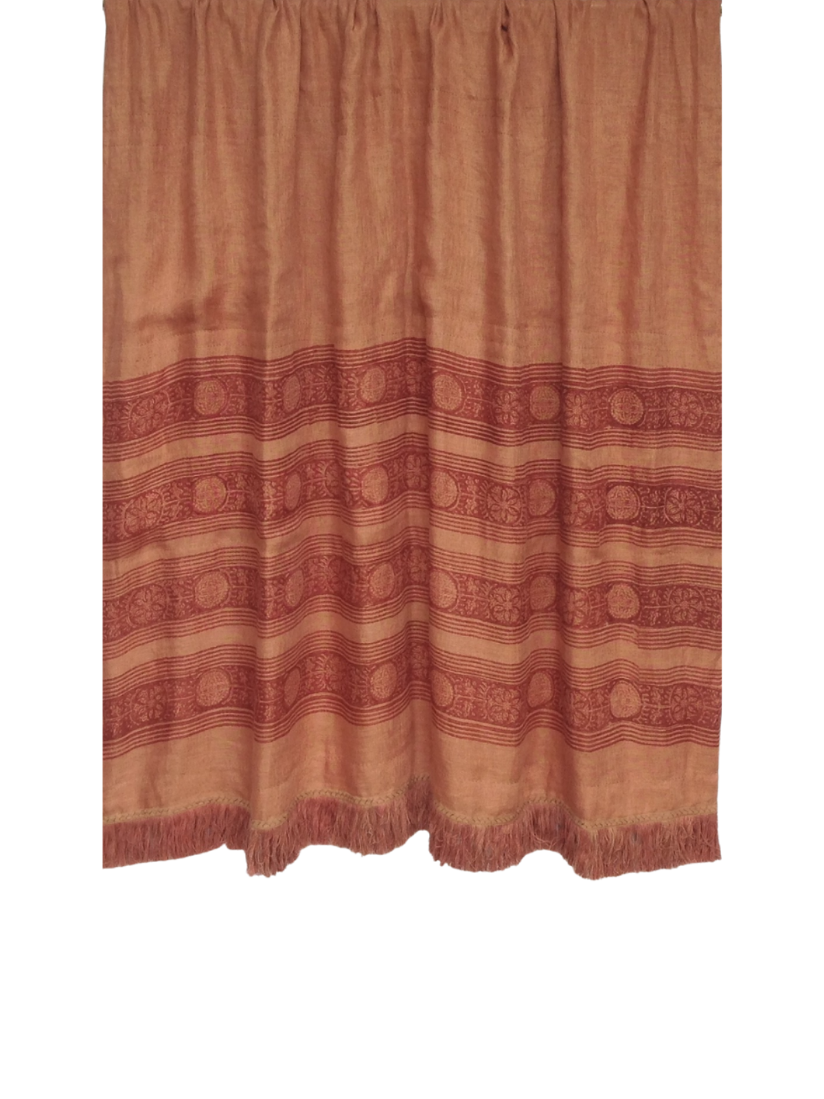 Suzani Border Sheer Linen Throw