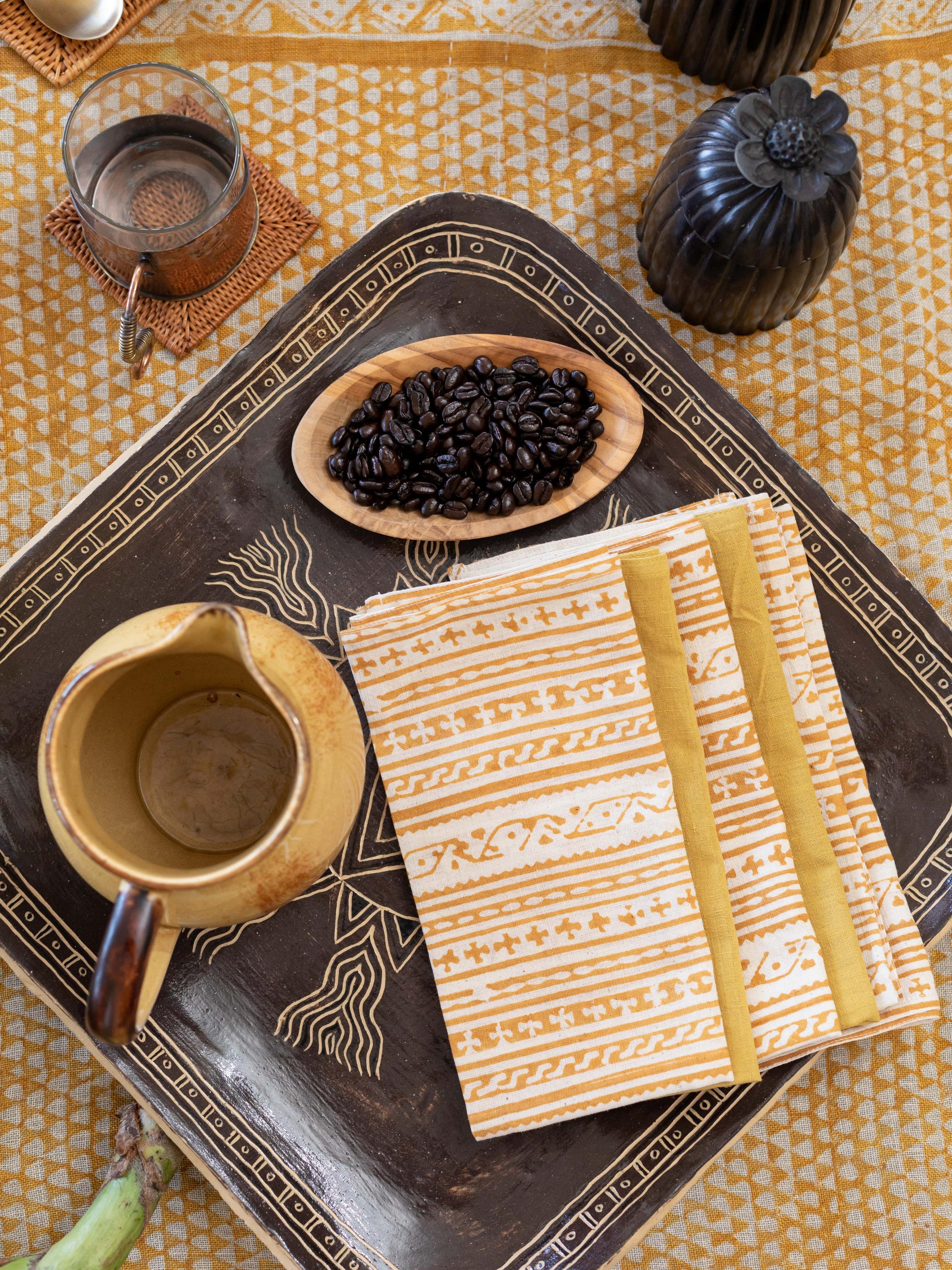 Thai Yellow Napkin Set