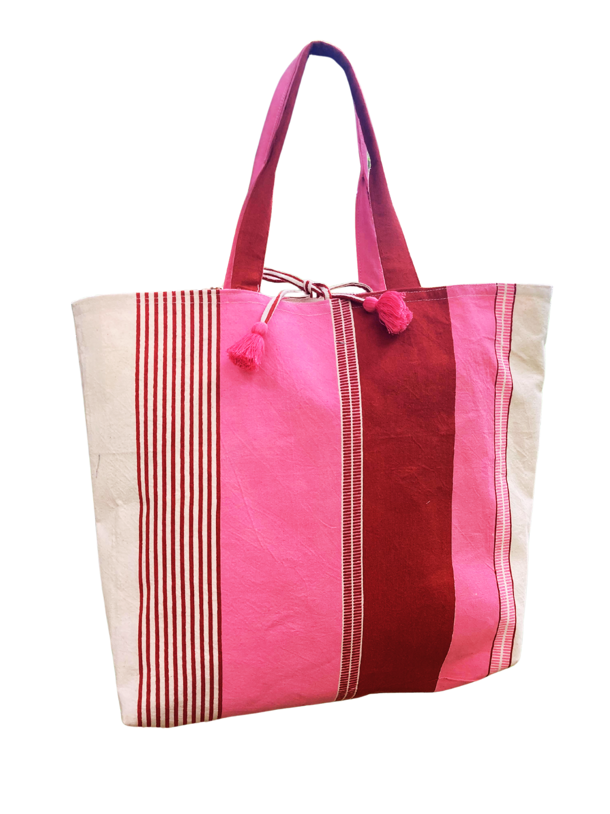 Tulum Brick Red & Pink Uma Tote Bag