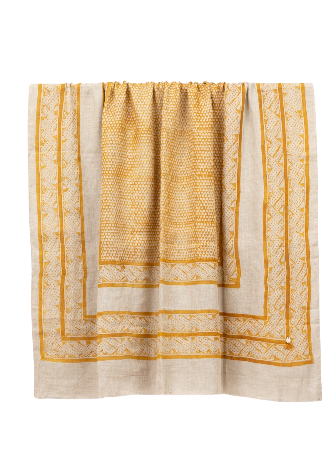 Mancala Ochre Sheer Linen Throw