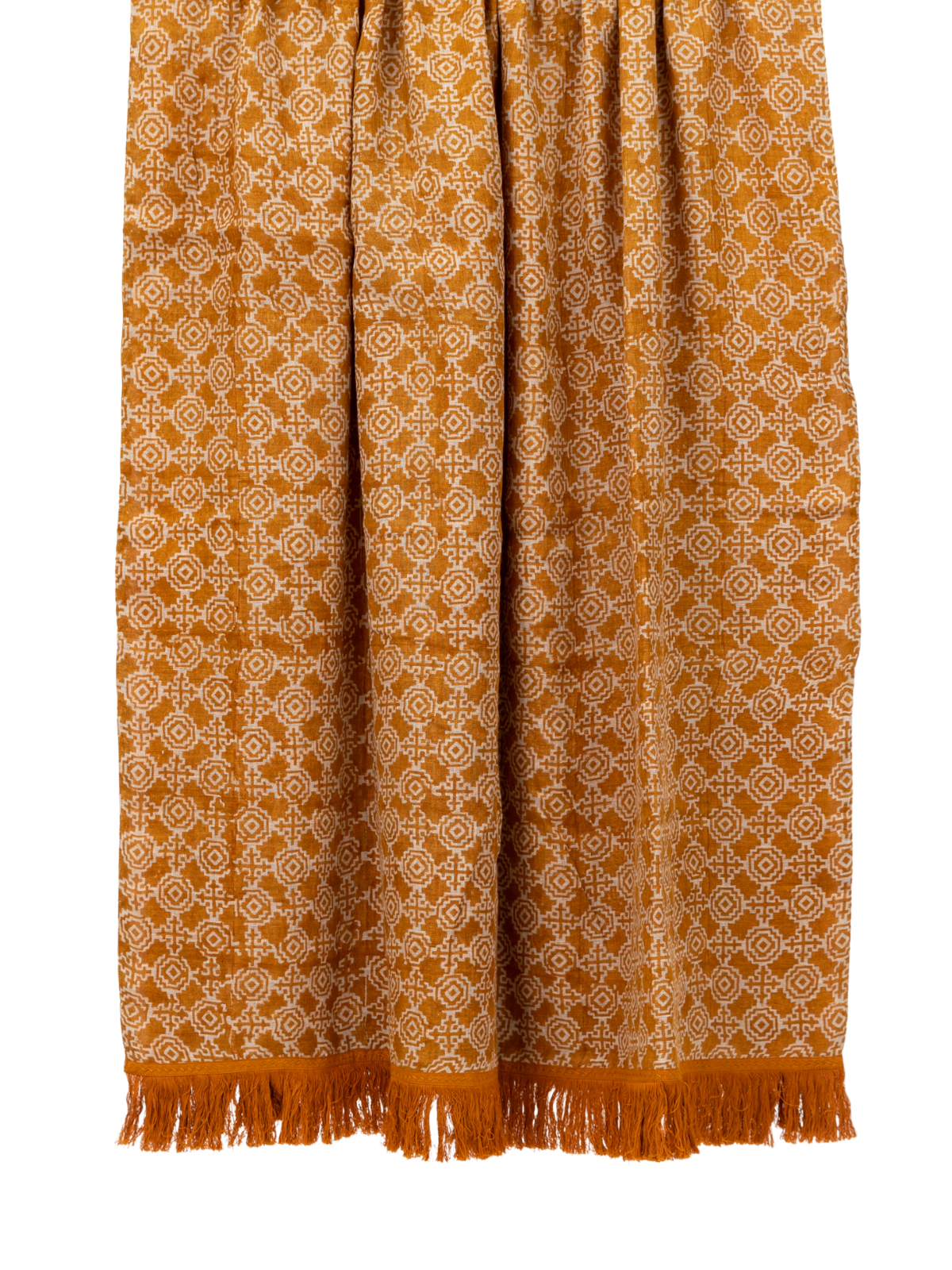 Yuma Ochre Sheer Linen Throw